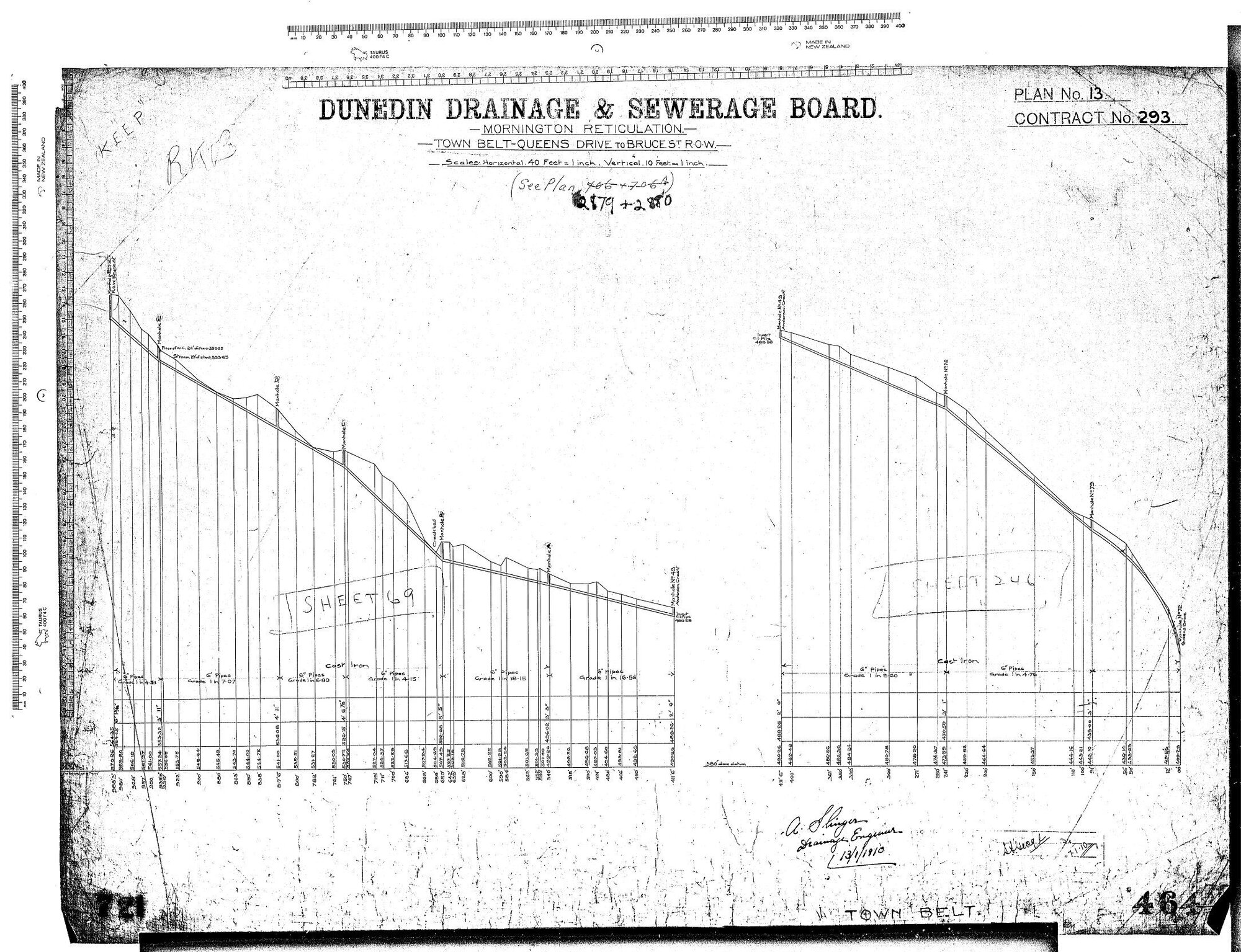 MORNINGTON RETICULATION - TOWN BELT - QUEENS DRIVE TO BRUCE ST R.O.W