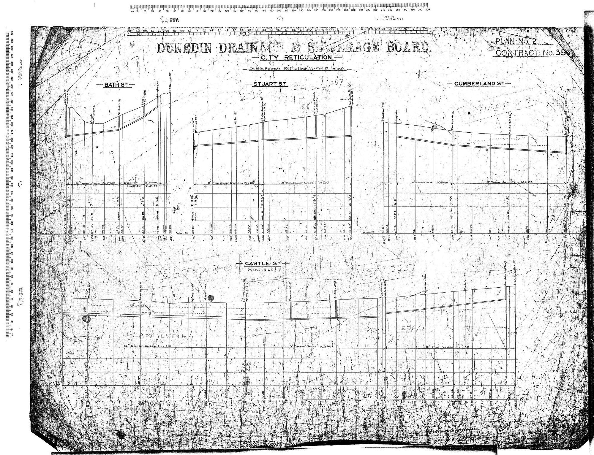 CITY RETICULATION - BATH ST. STUART ST. CUMBERLAND ST. CASTLE ST