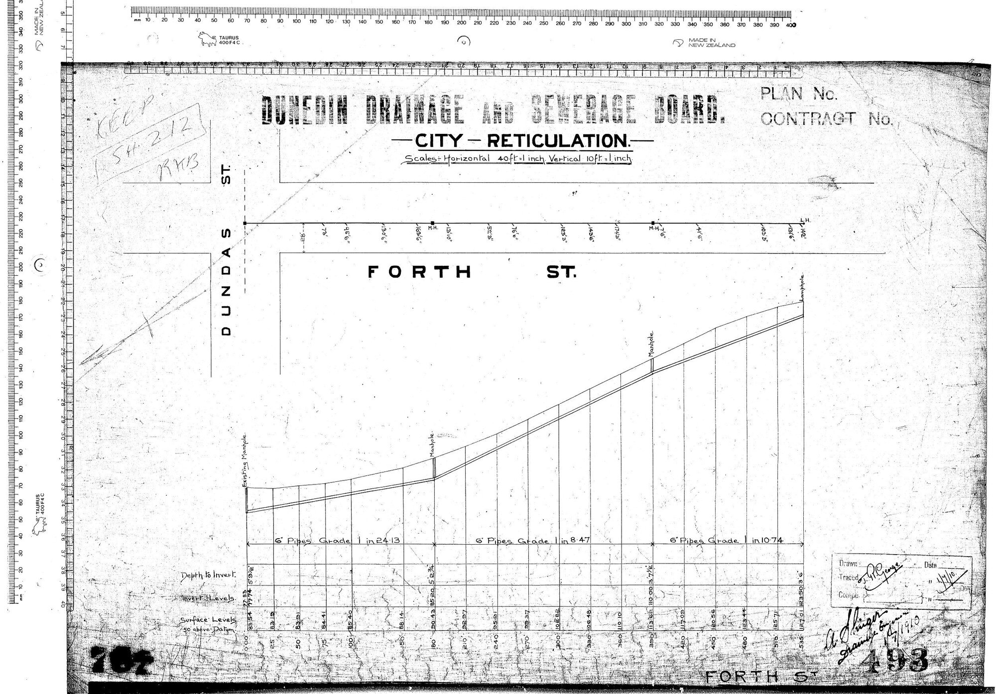 CITY RETICULATION - FORTH ST.