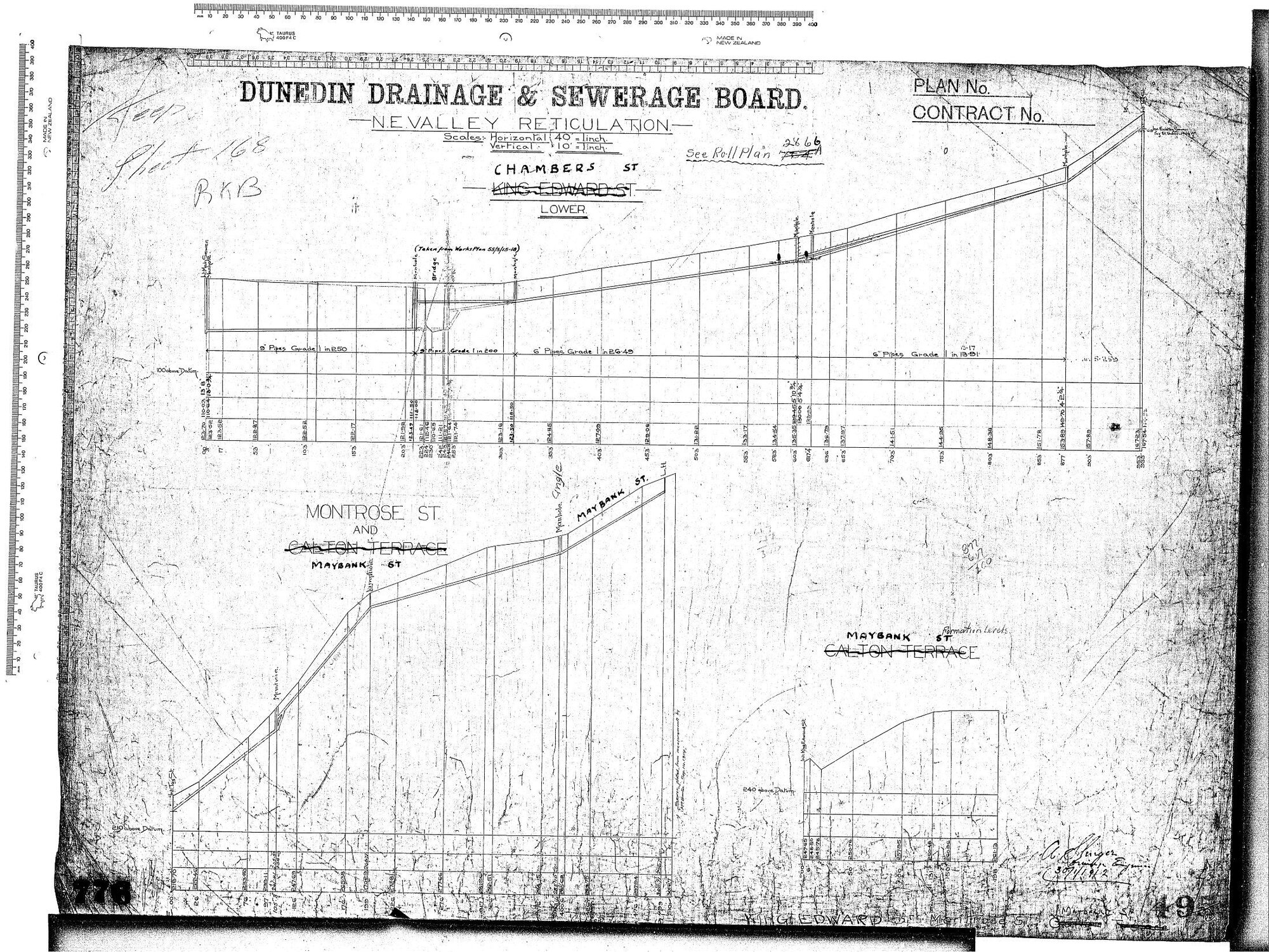 N.E. VALLEY RETICULATION - CHAMBERS ST. MONTROSE ST AND MAYBANK ST