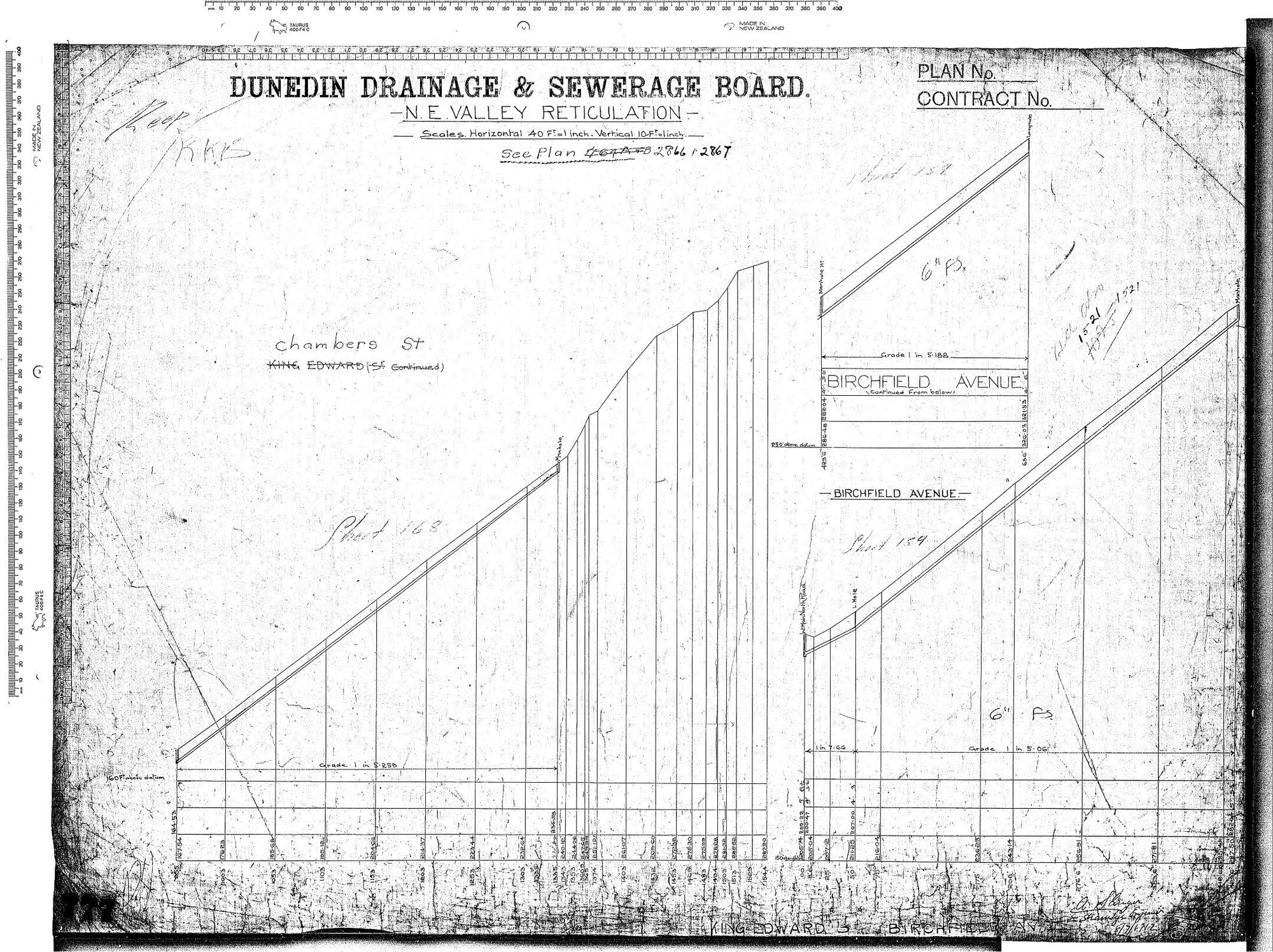 N.E. VALLEY RETICULATION - CHAMBERS ST. MONTROSE ST. KING EDWARD ST. BIRCHFIELD AVE