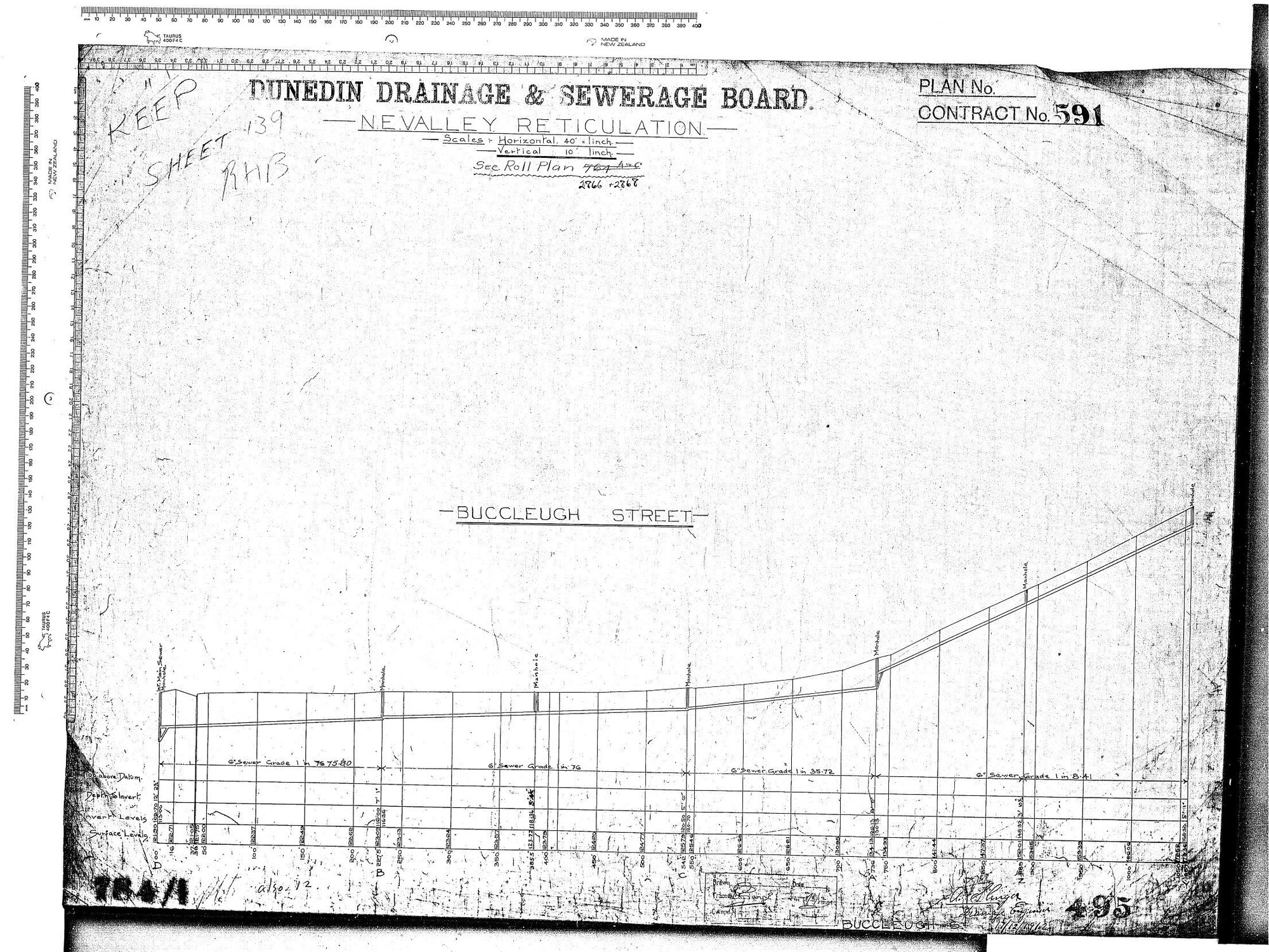 N.E. VALLEY RETICULATION -BUCCLEUGH STREET