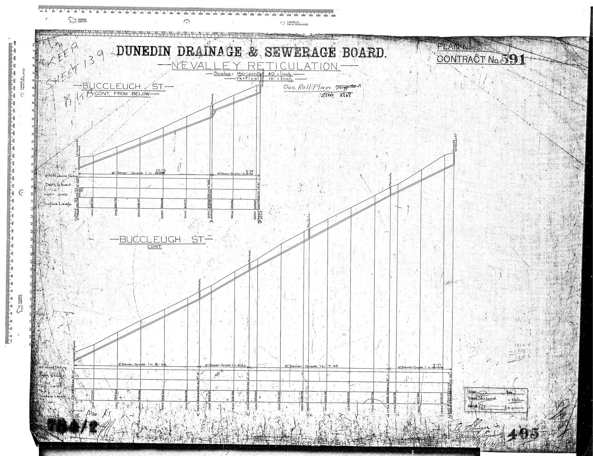 N.E. VALLEY RETICULATION -BUCCLEUGH STREET