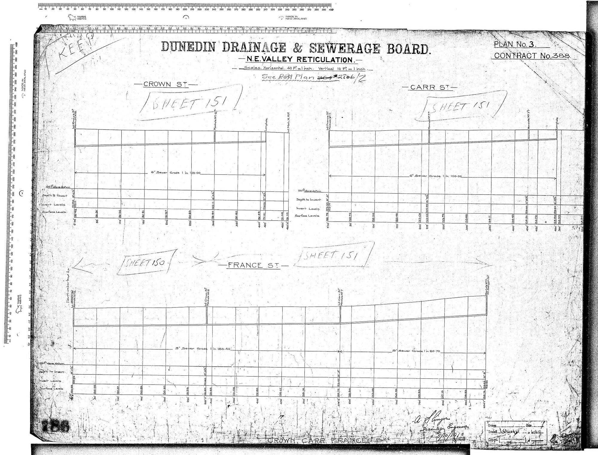 N.E. VALLEY RETICULATION - CARR ST. CROWN ST. FRANCE ST