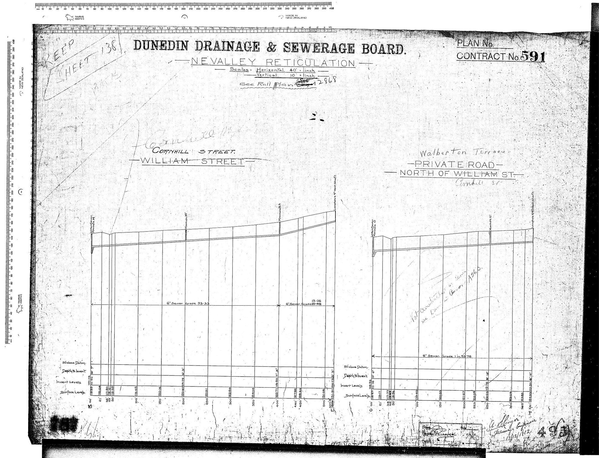 N.E. VALLEY RETICULATION - CORNHILL STREET. WALBERTON TERRACE.