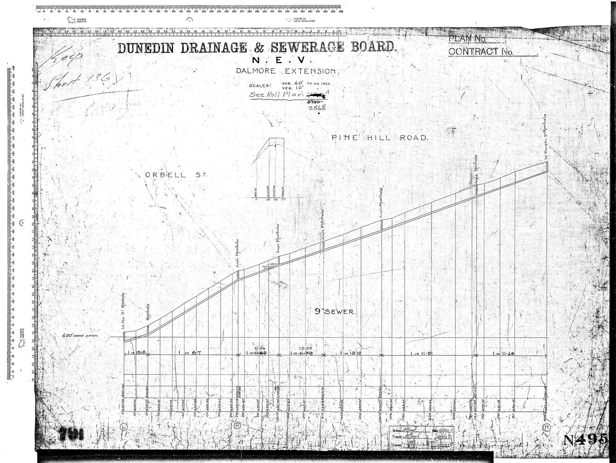 N.E.V. DALMORE EXTENSION - ORBELL ST. PINE HILL ROAD