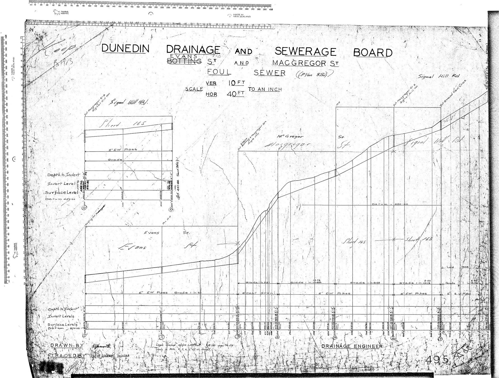 EVANS ST. AND MACGREGOR ST FOUL SEWER