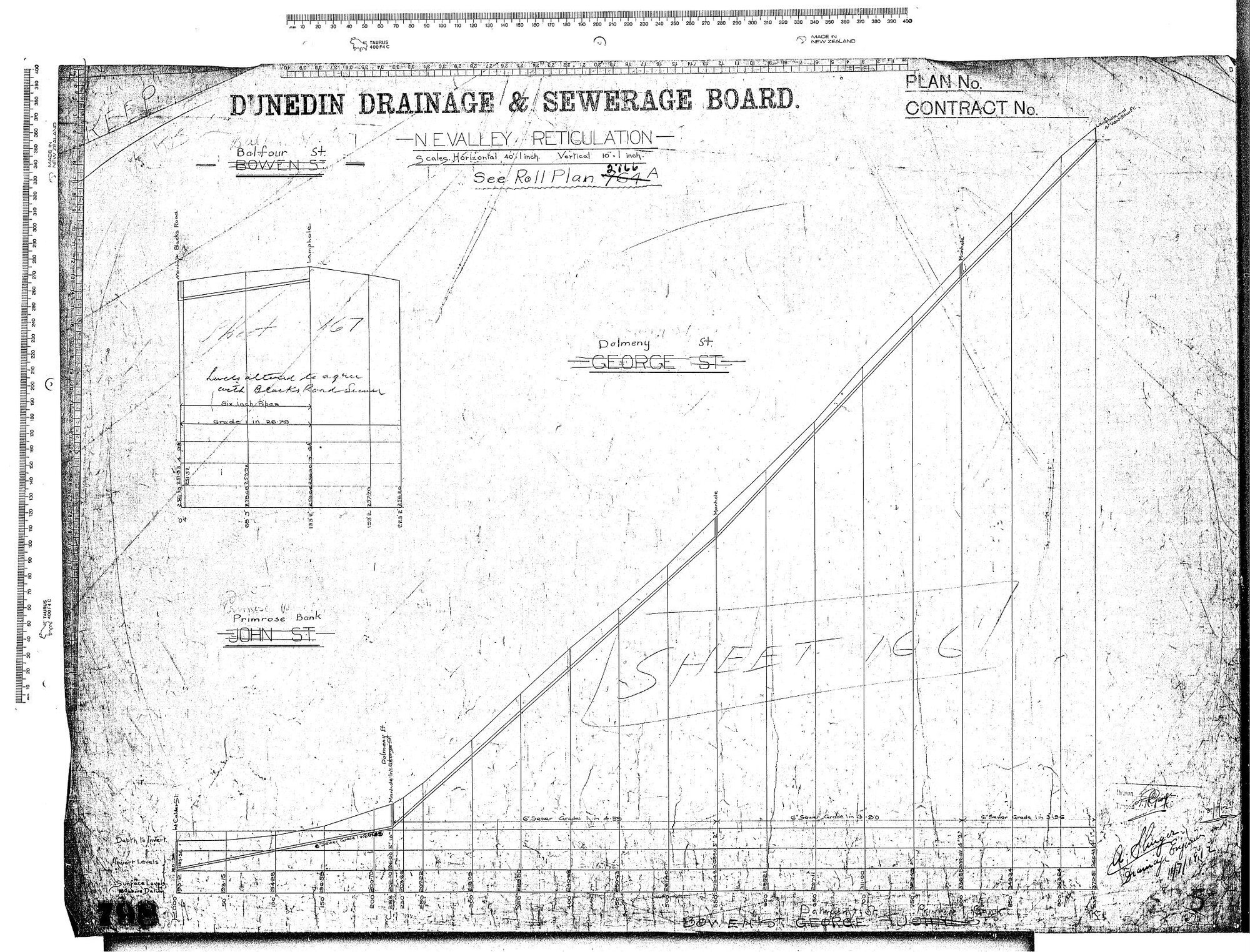 N.E. VALLEY RETICULATION - BALFOUR ST. DALMENY ST. PRIMROSE BANK