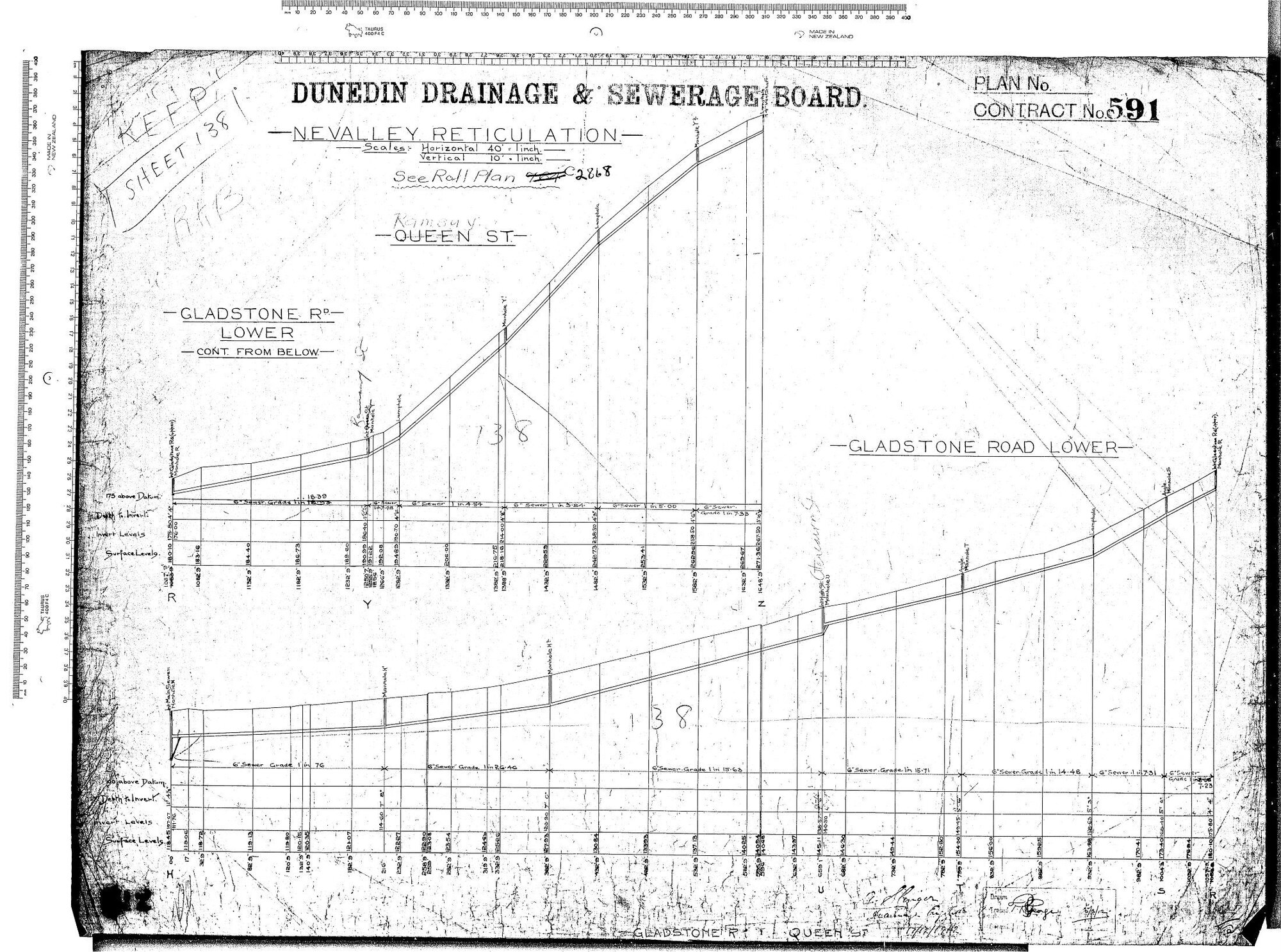 N.E.V RETICULATION &ndash; GLADSTONE ROAD &amp; QUEEN STREET