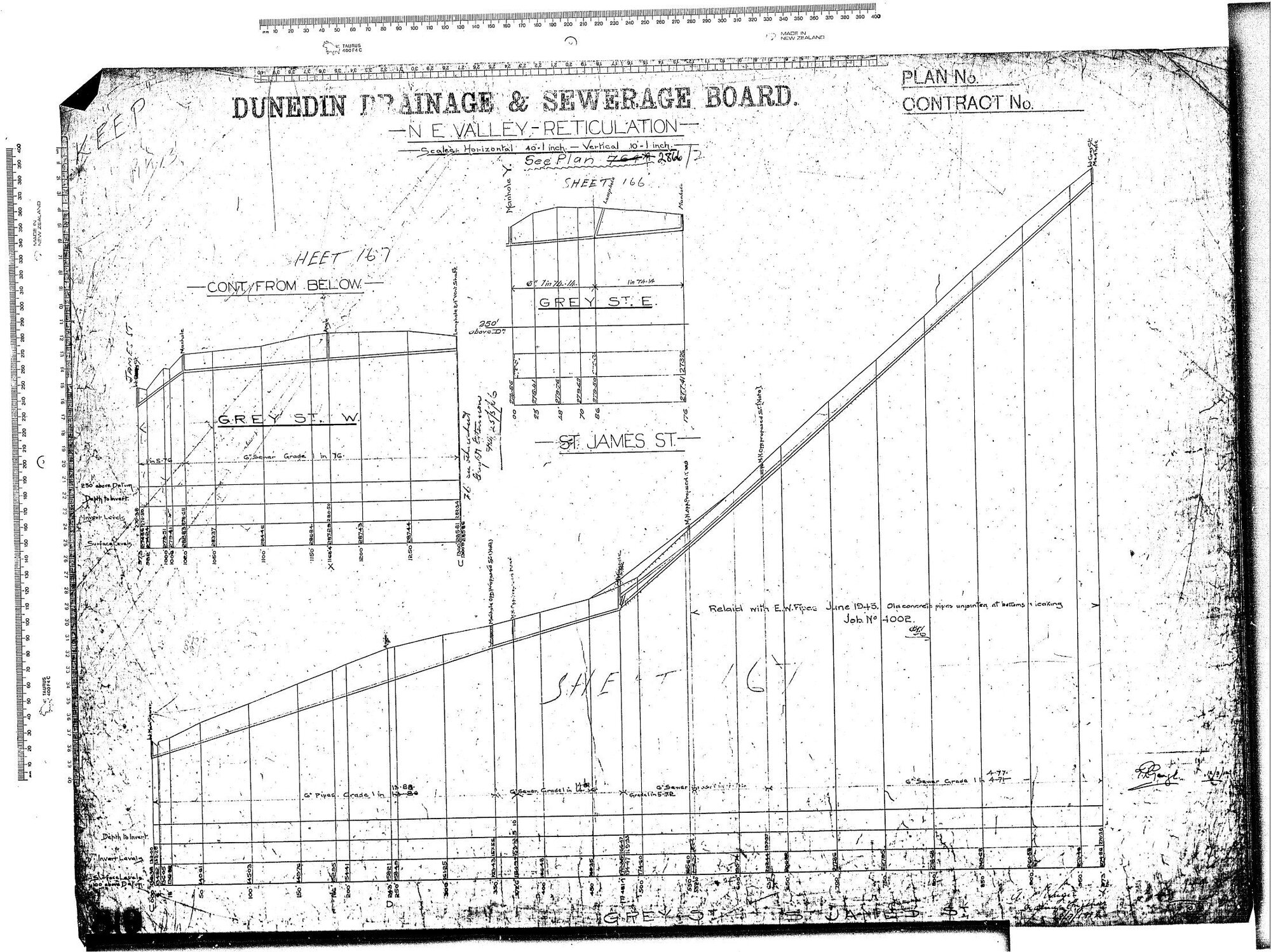 N.E. VALLEY RETICULATION &ndash; GREY STREET AND ST JAMES STREET
