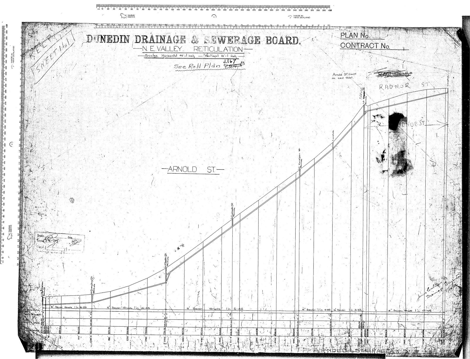 N.E. VALLEY RETICULATION &ndash; ARNOLD STREET AND RAGLAN STREET