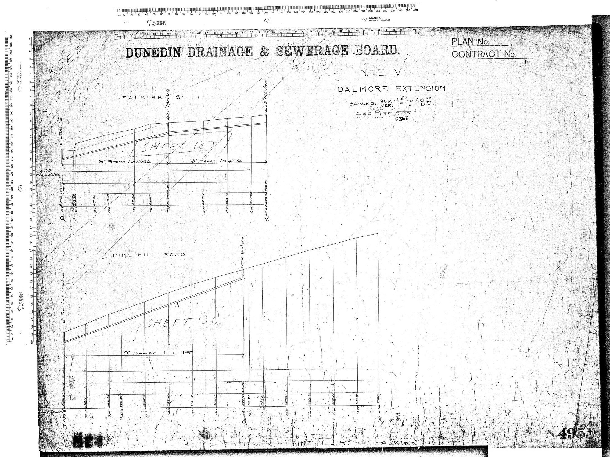 N.E.V DALMORE EXTENSION &ndash; PINE HILL ROAD AND FALKIRK STREET