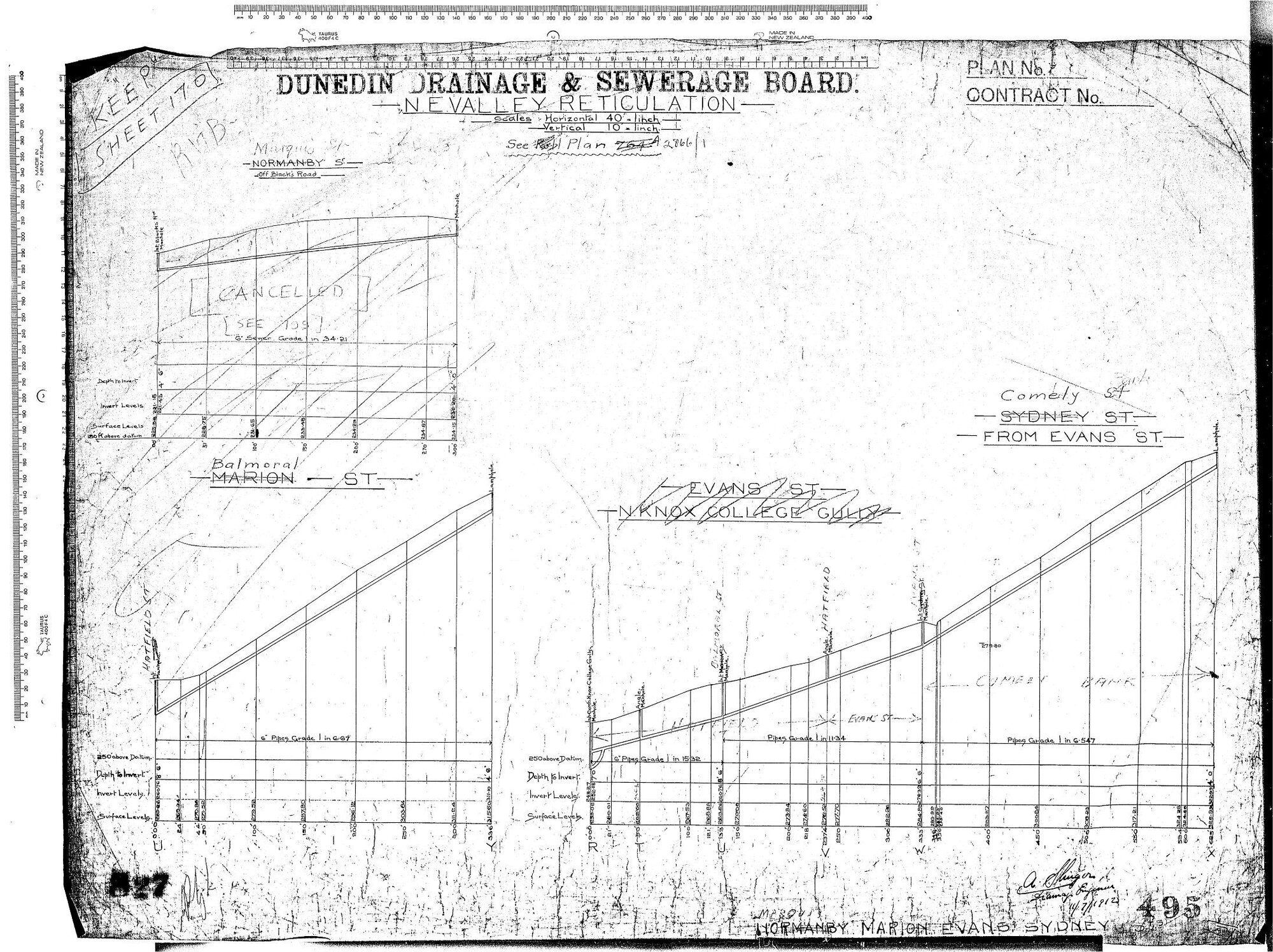 N.E. VALLEY RETICULATION &ndash; NORMANBY STREET, MARION STREET, EVANS STREET AND SYDNEY STREET