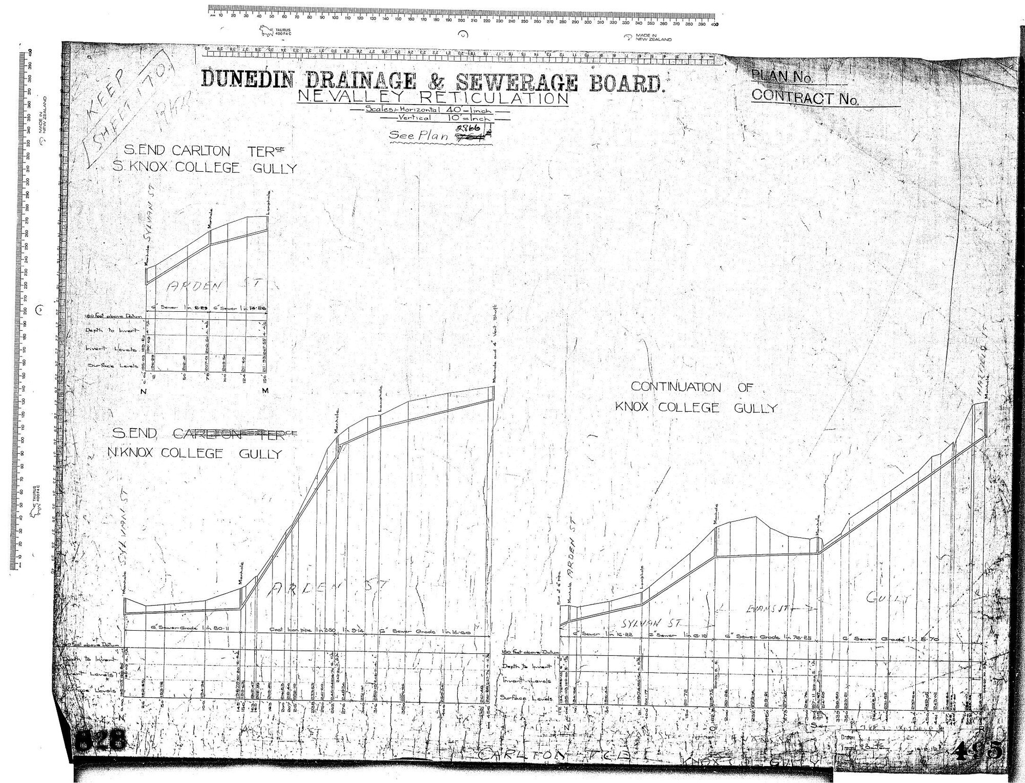 N.E. VALLEY RETICULATION &ndash; CARLTON TERRACE AND KNOX COLLEGE GULLY