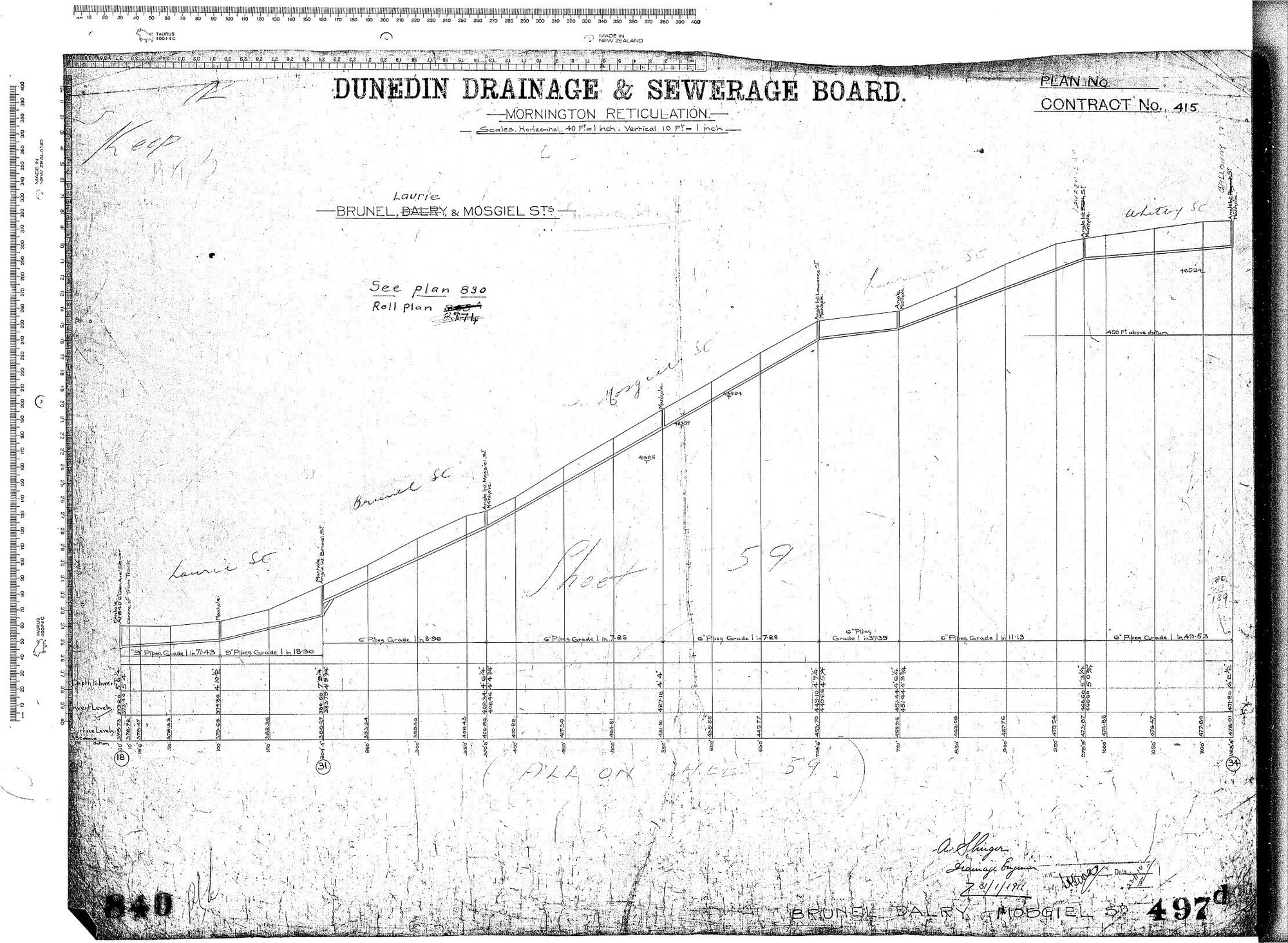 MORNINGTON RETICULATION &ndash; BRUNEL STREET, DALRY STREET AND MOSGIEL STREET