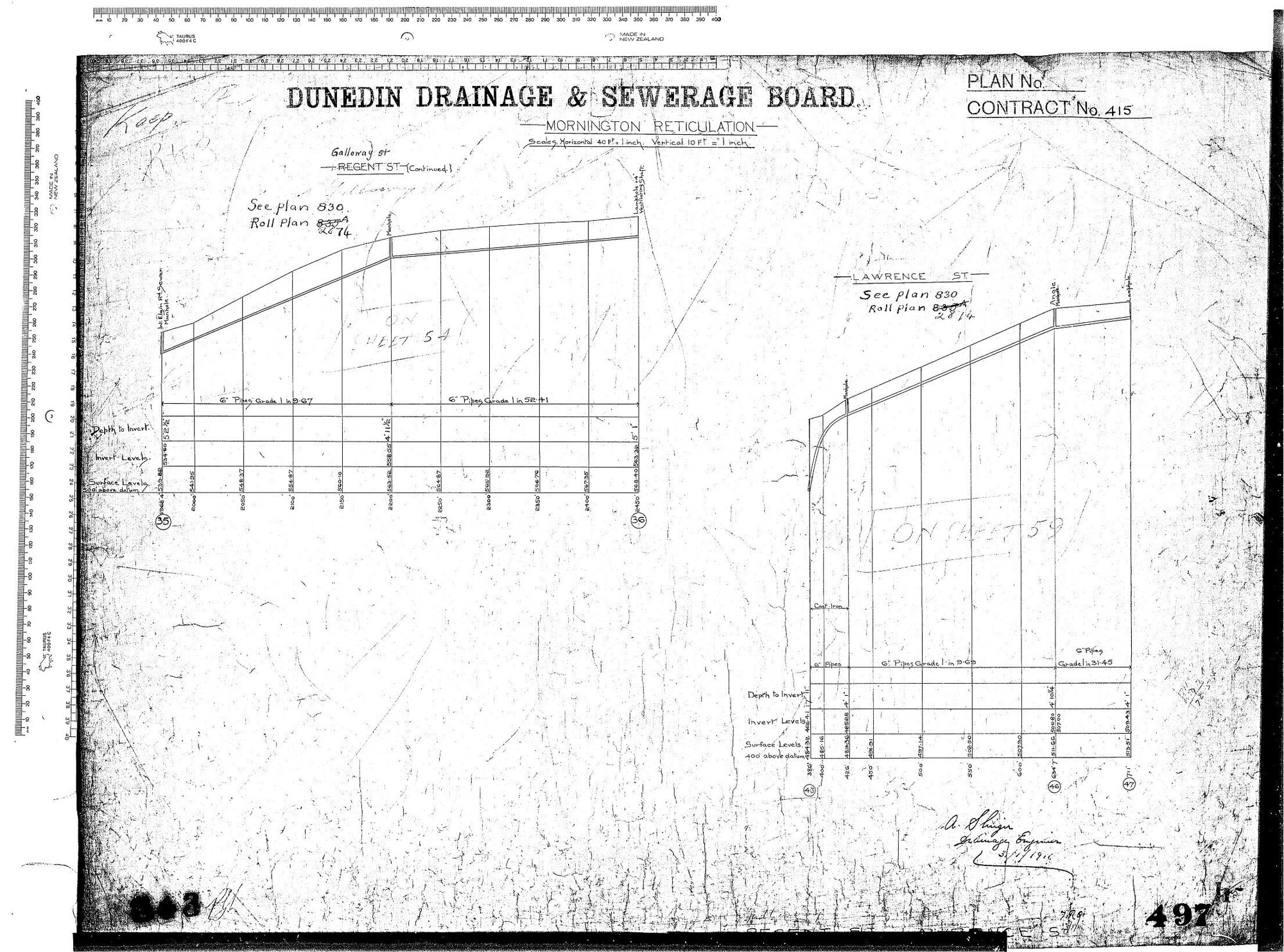 MORNINGTON RETICULATION &ndash; REGENT STREET AND LAWRENCE STREET
