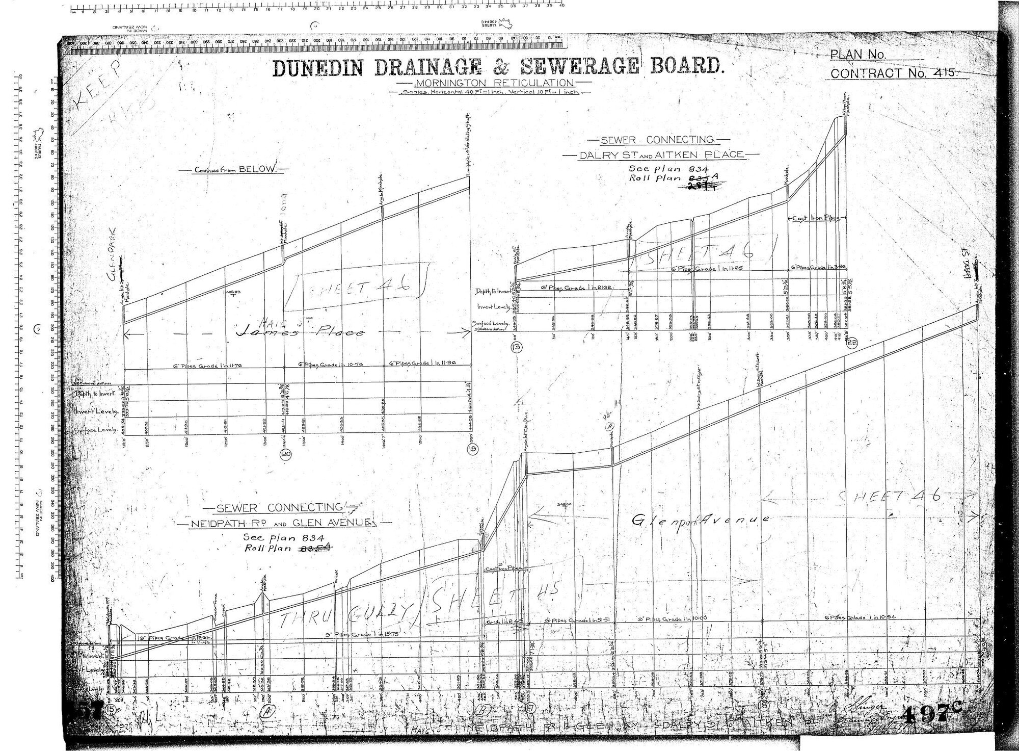 MORNINGTON RETICULATION &ndash; HAIG STREET, NEIDPATH ROAD, GLEN AVENUE, DALRY STREET AND AITKEN PLACE