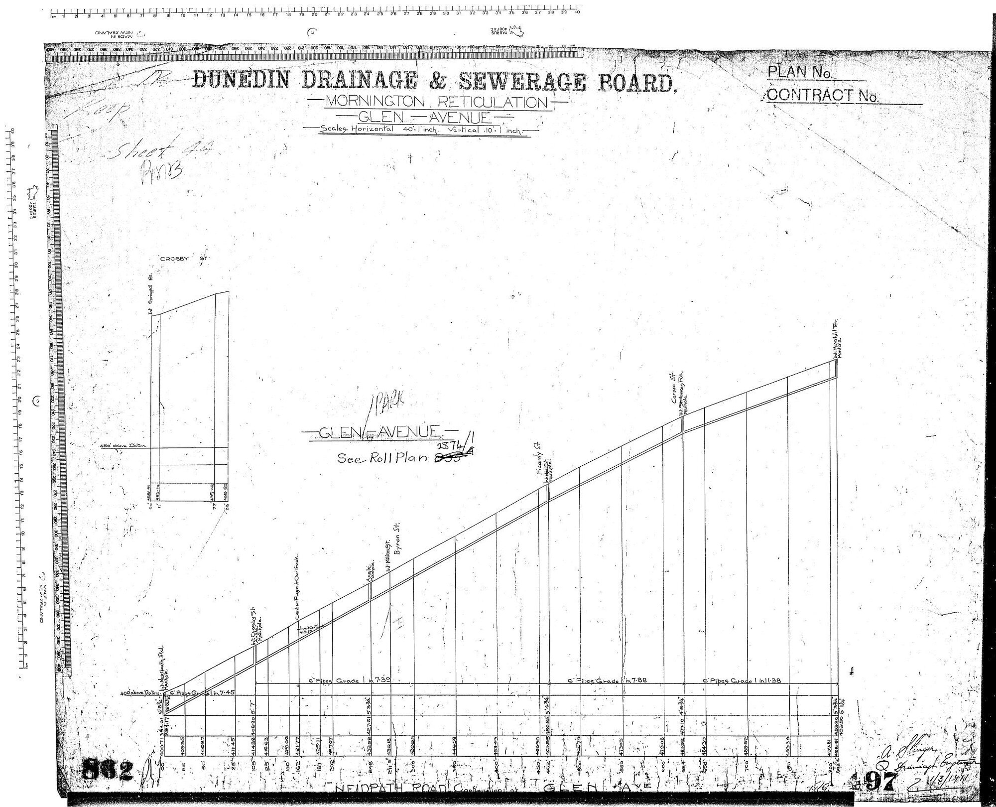 MORNINGTON RETICULATION &ndash; GLEN AVENUE &ndash; NEIDPATH ROAD AND GLEN AVENUE