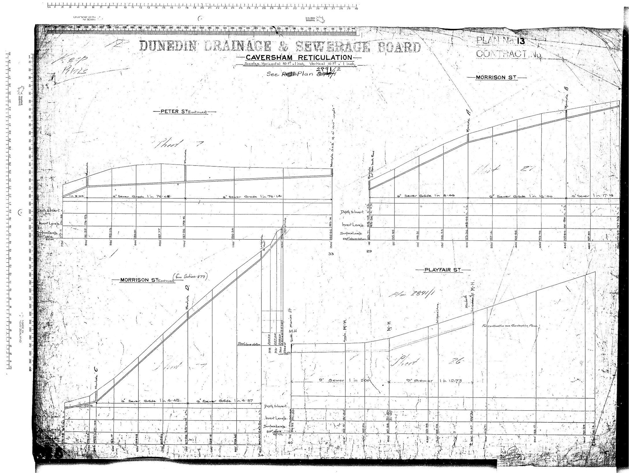 CAVERSHAM RETICULATION - LONG SECTION