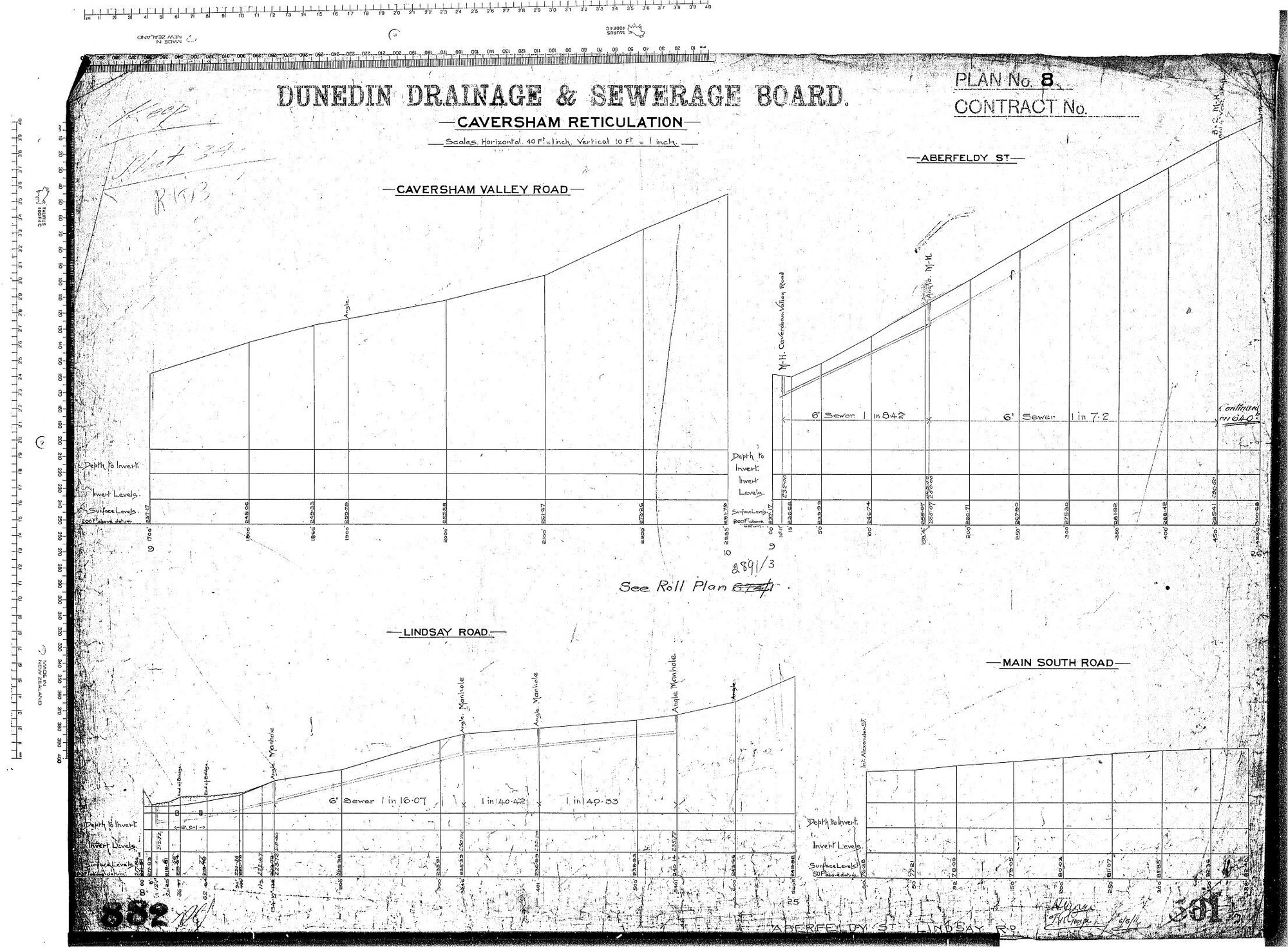 CAVERSHAM RETICULATION &ndash; ABERFELDY STREET AND LINDSAY ROAD