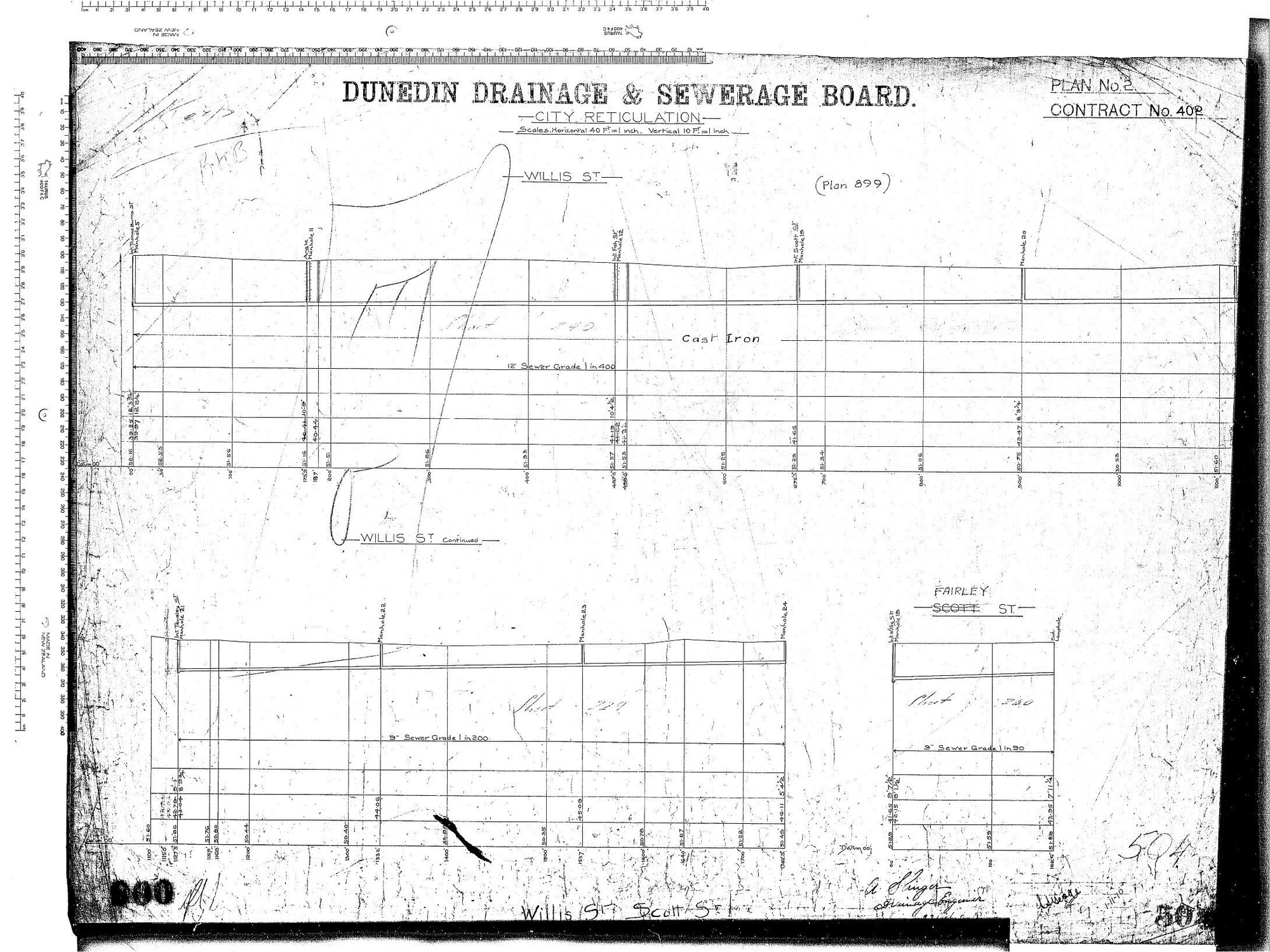 CITY RETICULATION &ndash; WILLIS STREET AND SCOTT STREET