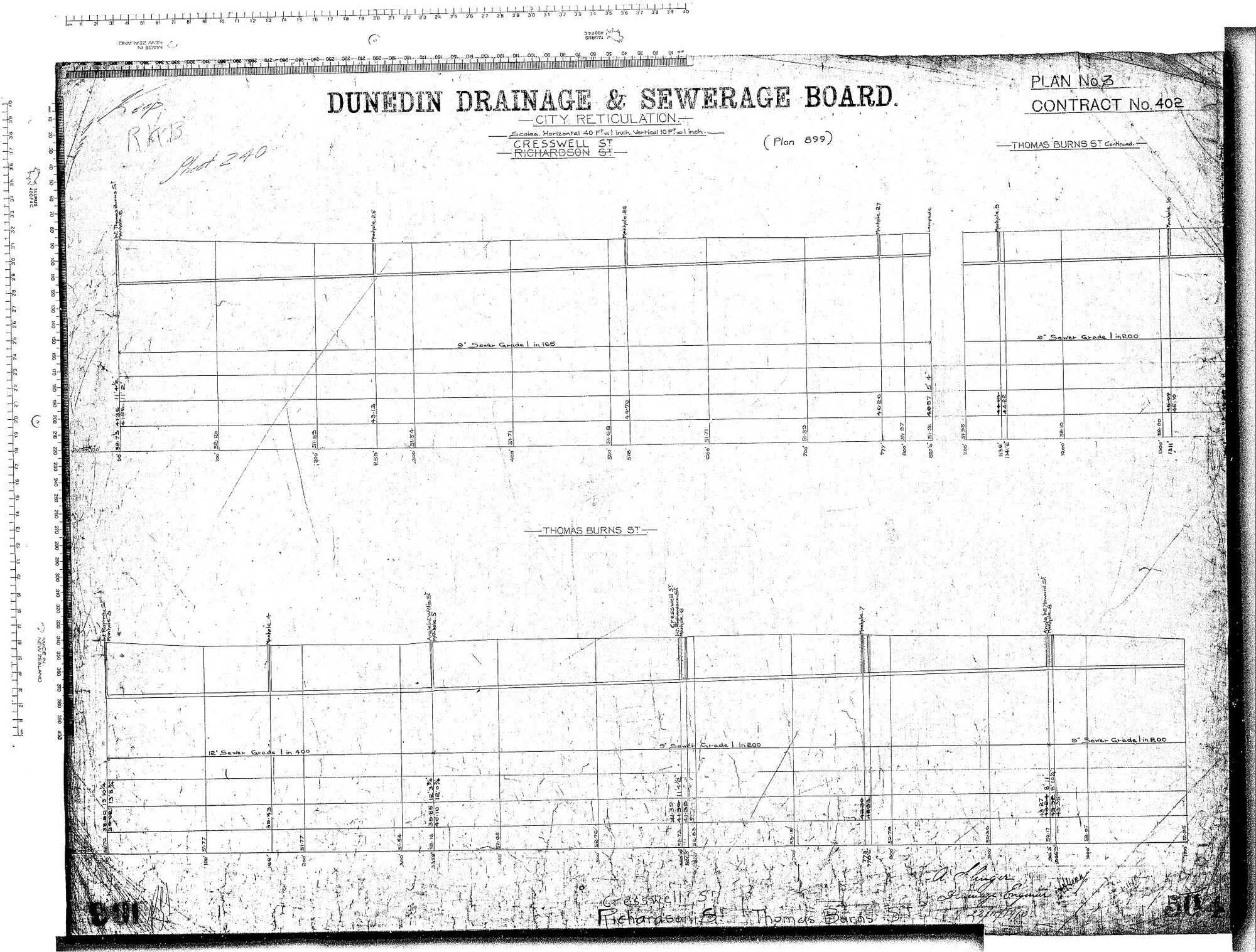 CITY RETICULATION &ndash; CRESSWELL STREET, RICHARDSON STREET AND THOMAS BURNS STREET
