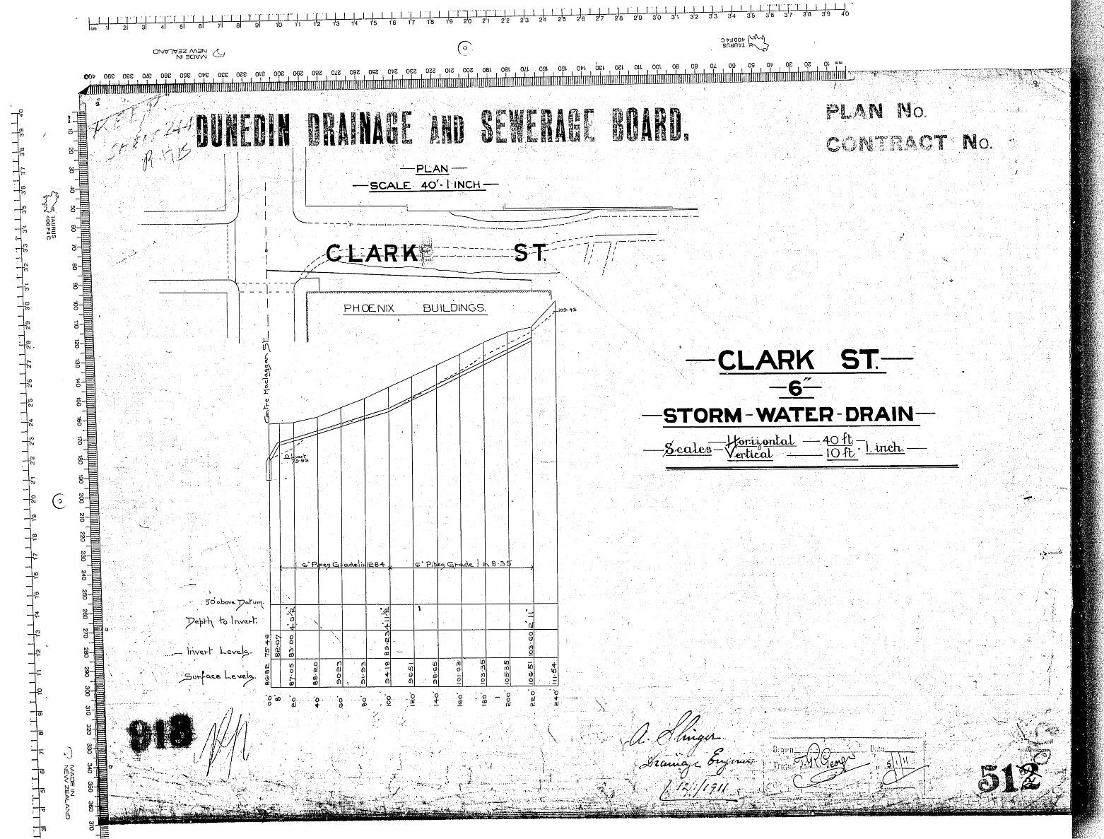 CLARK STREET 6&rdquo; STORM WATER DRAIN