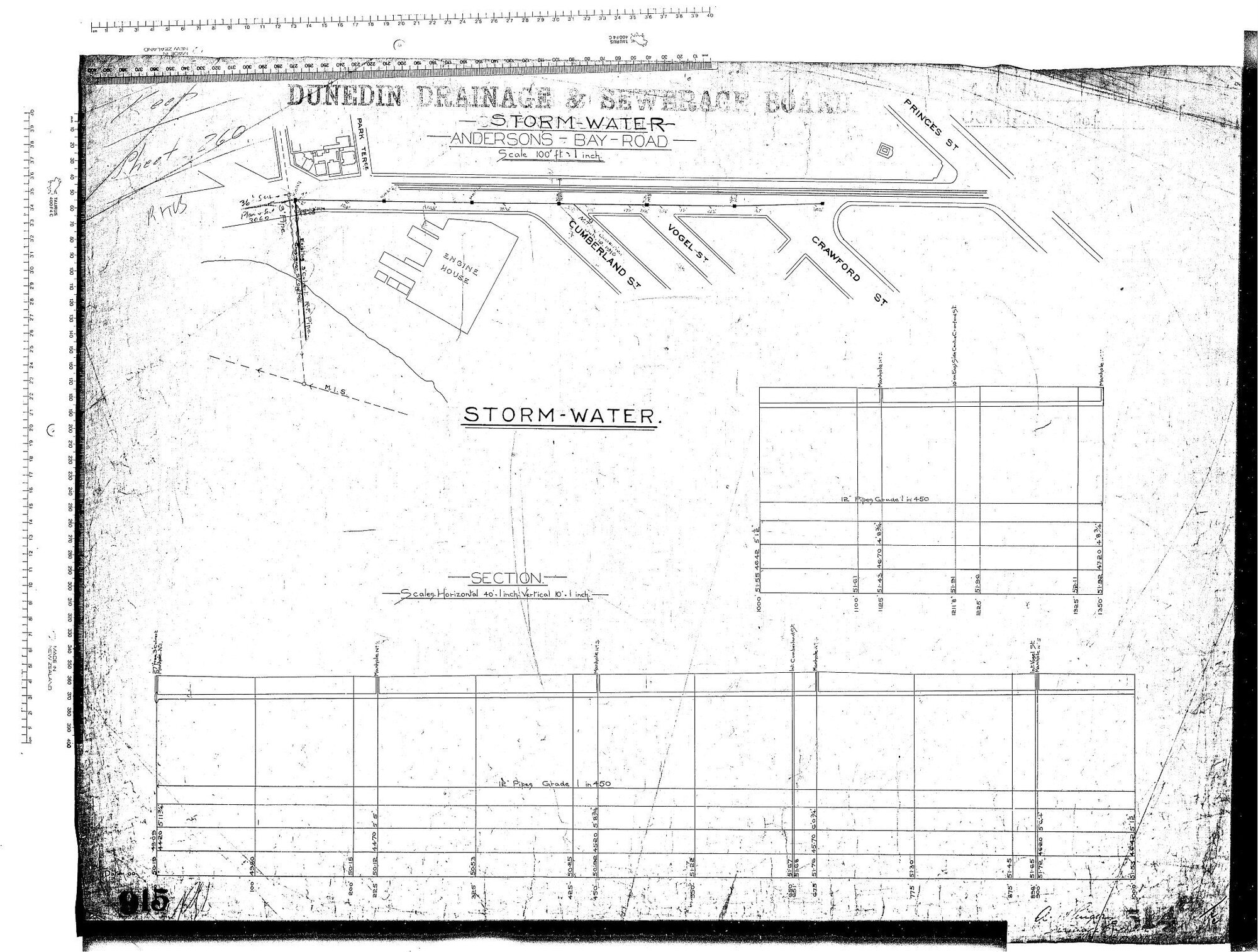 STORM WATER &ndash; ANDERSONS BAY ROAD