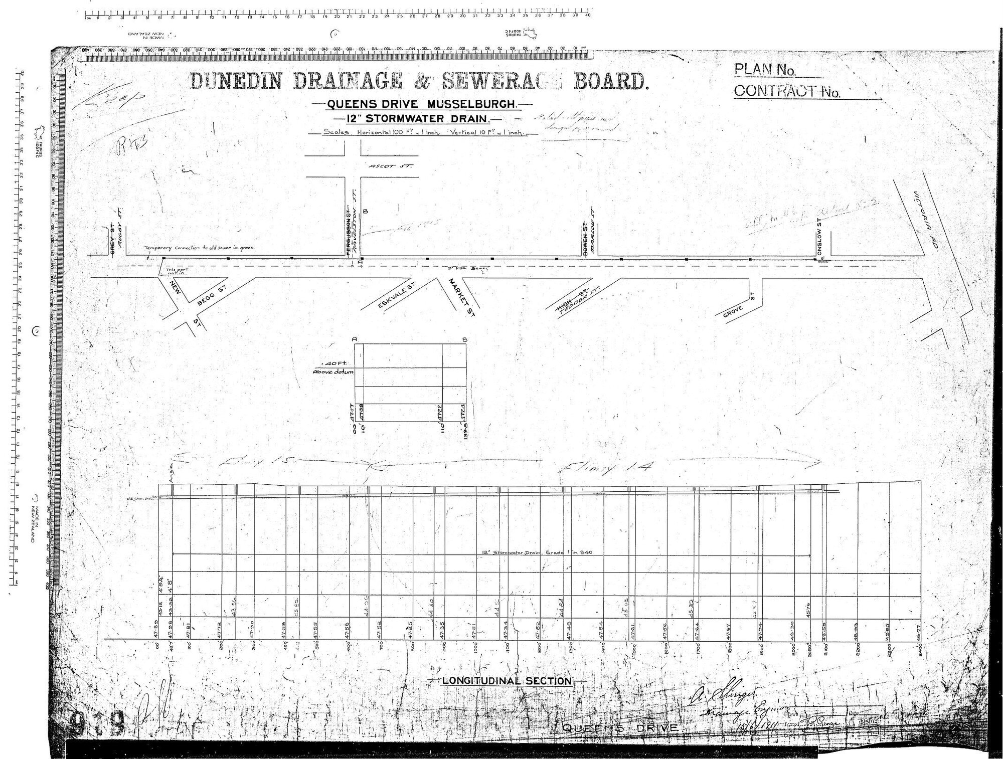 QUEENS DRIVE MUSSELBURGH &ndash; 12&rdquo; STORMWATER DRAIN &ndash; QUEENS DRIVE