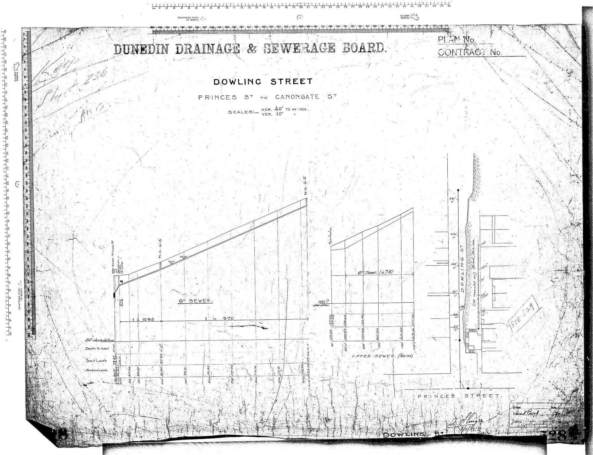 DOWLING STREET &ndash; PRINCES STREET TO CANONGATE STREET