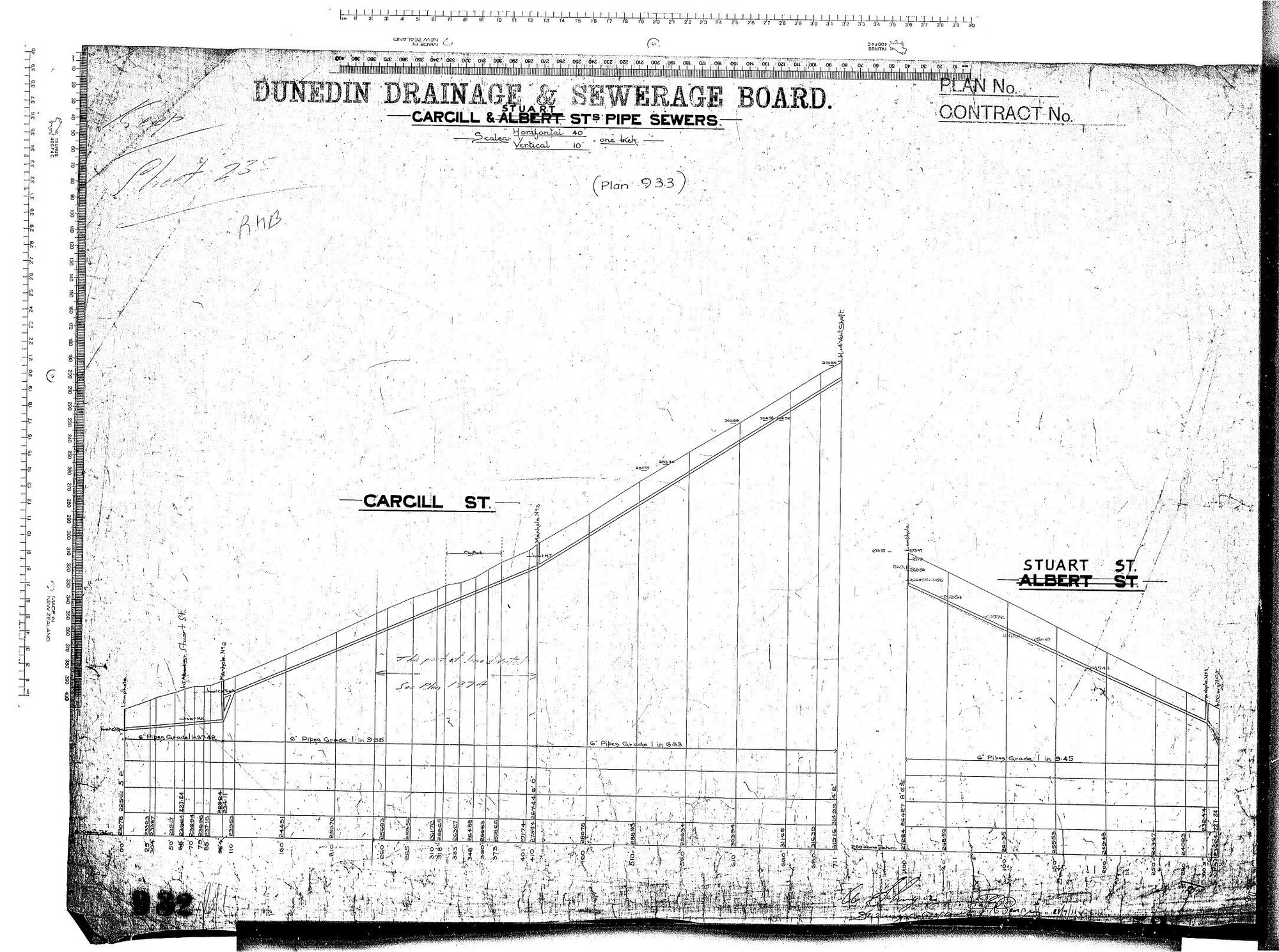 CARGILL &amp; STUART STREETS PIPE SEWERS