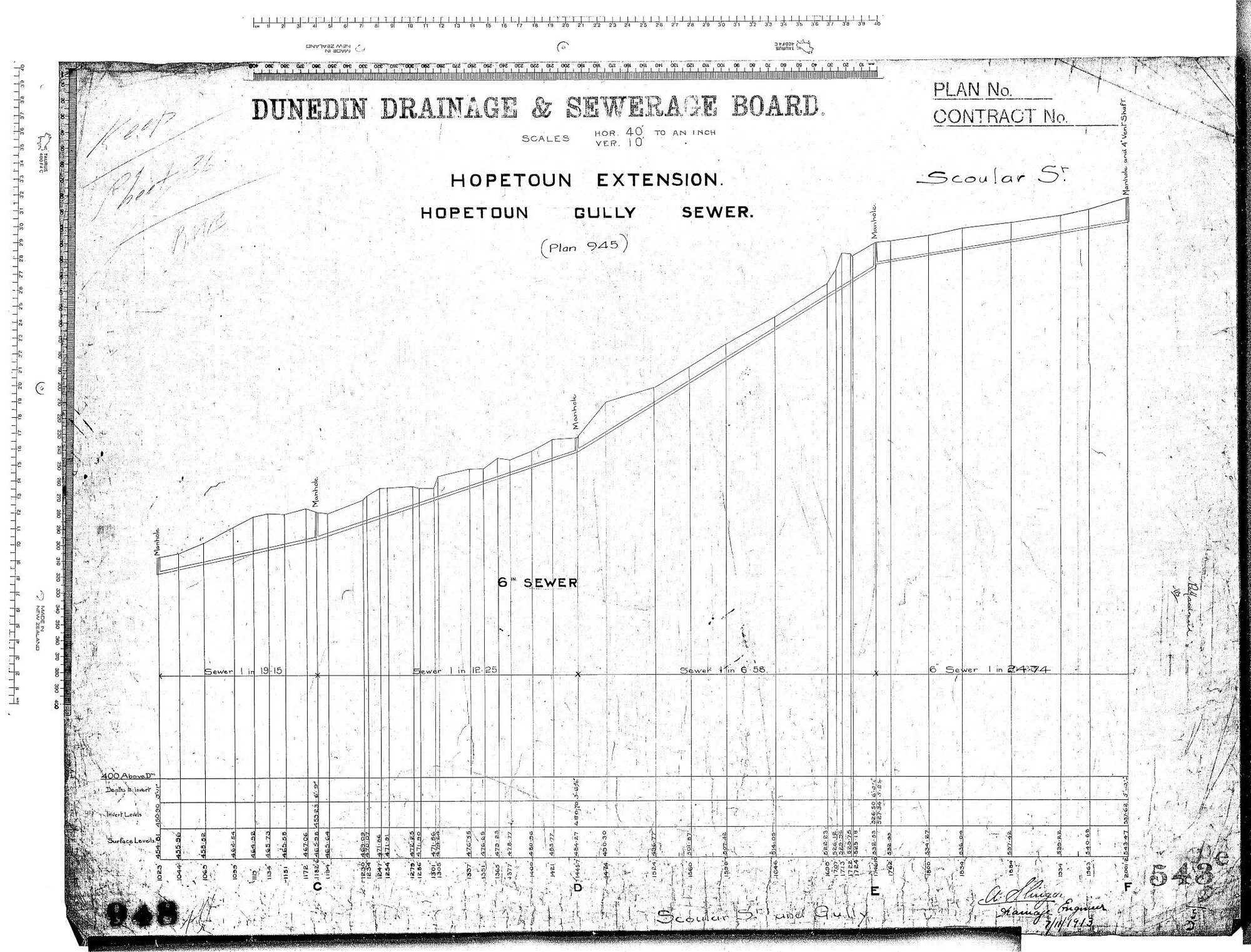 HOPETOUN EXTENSION &ndash; HOPETOUN GULLY SEWER &ndash; SCOULAR STREET AND GULLY