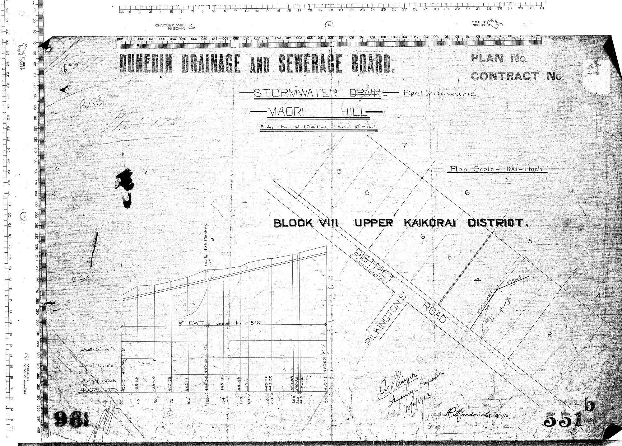 STORM WATER PIPED WATERCOURSE &ndash; MAORI HILL