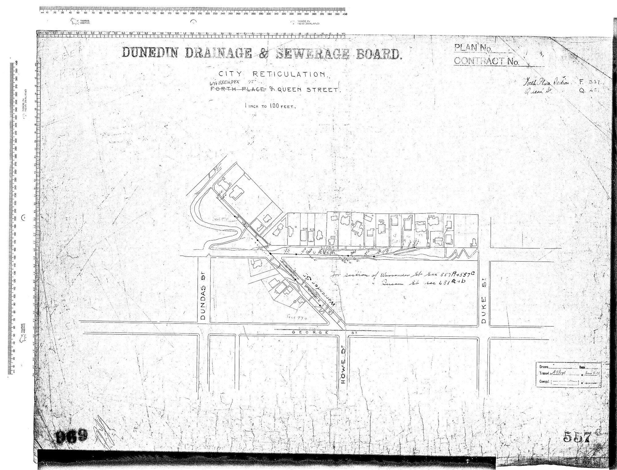 CITY RETICULATION &ndash; WARRENDER STREET &amp; QUEEN STREET