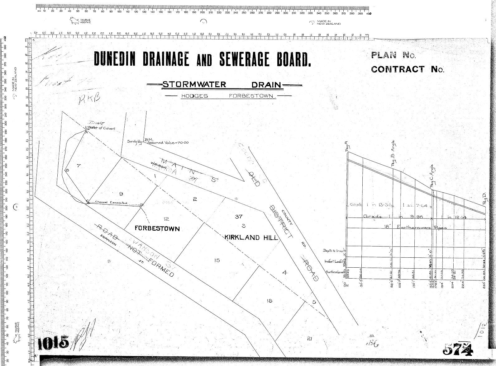 STORMWATER DRAIN - HODGES     FORBESTOWN