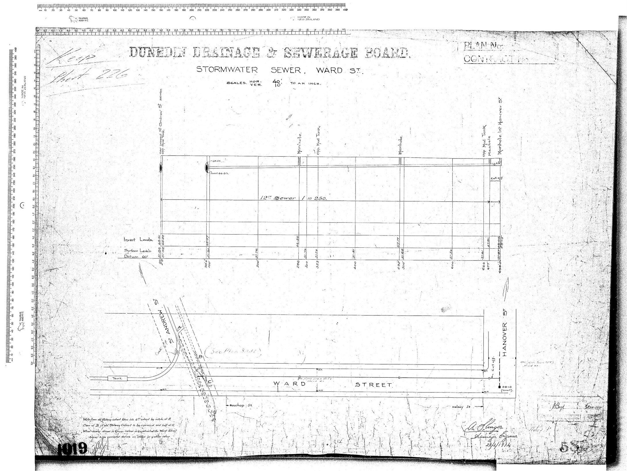 STORMWATER SEWER. WARD ST.