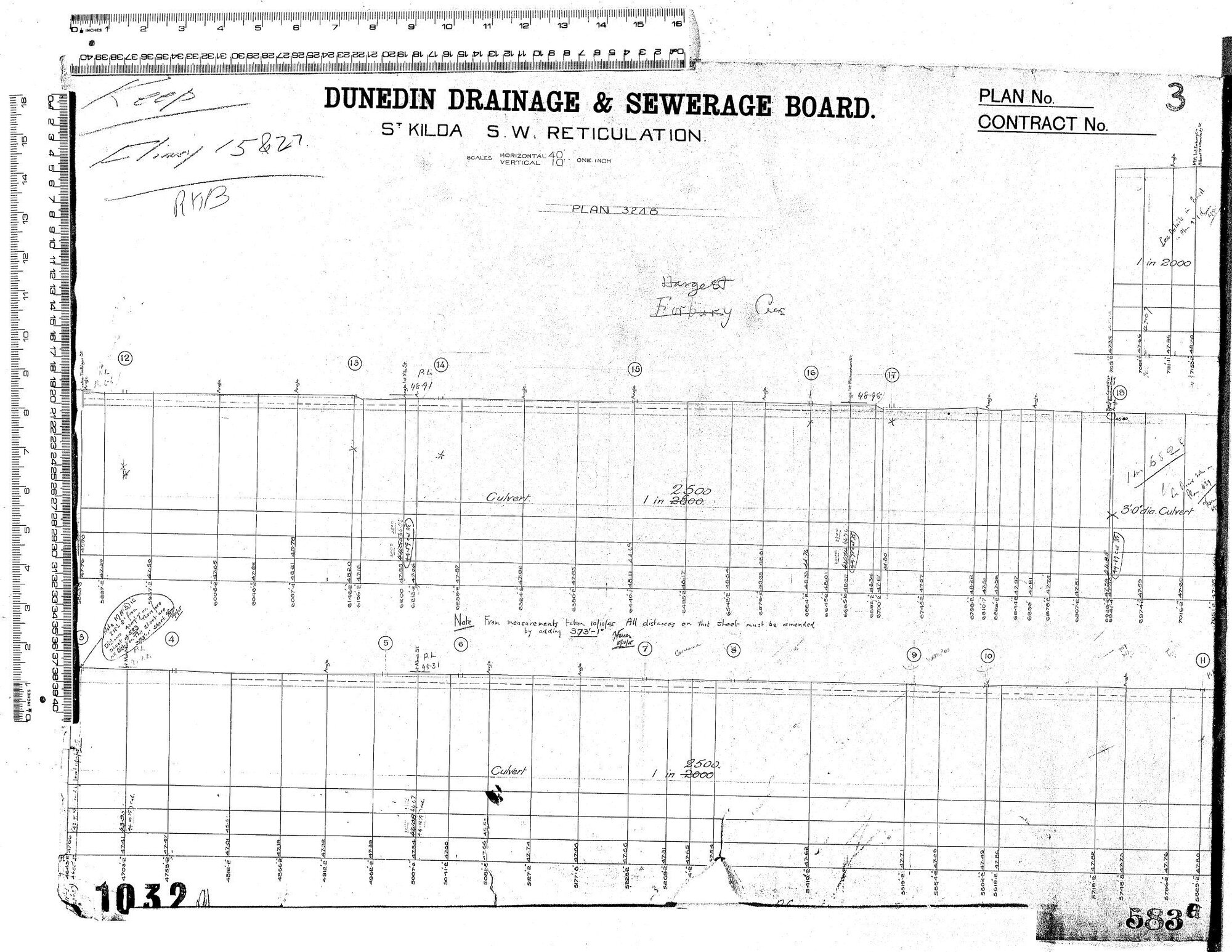 ST KILDA S.W. RETICULATION - PLAN 3248 HARGEST STREET