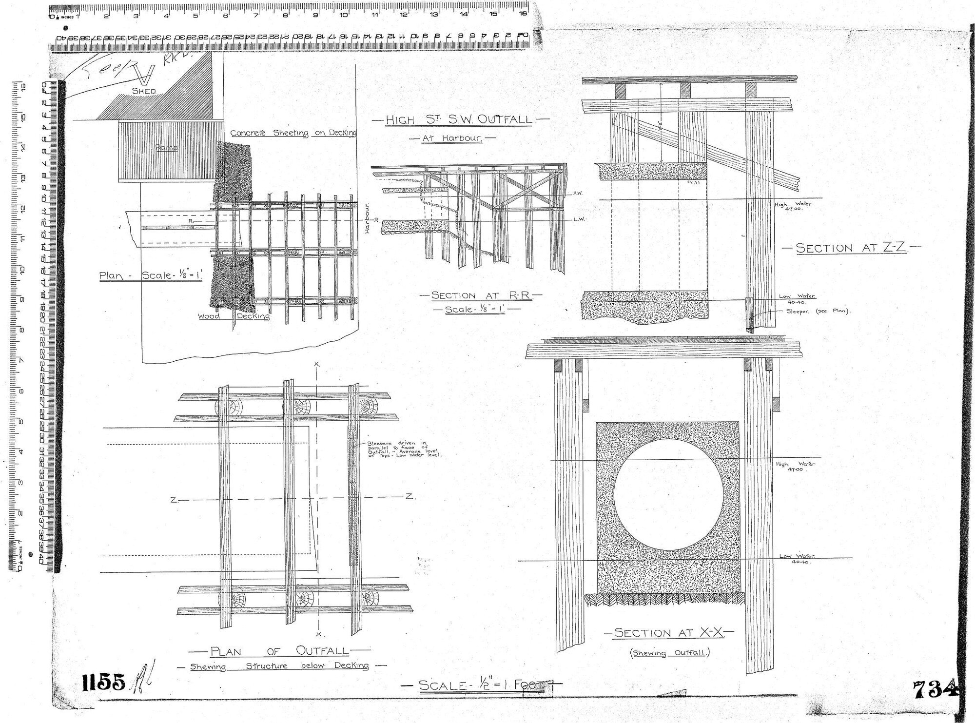 HIGH ST. S.W. OUTFALL - AT HARBOUR