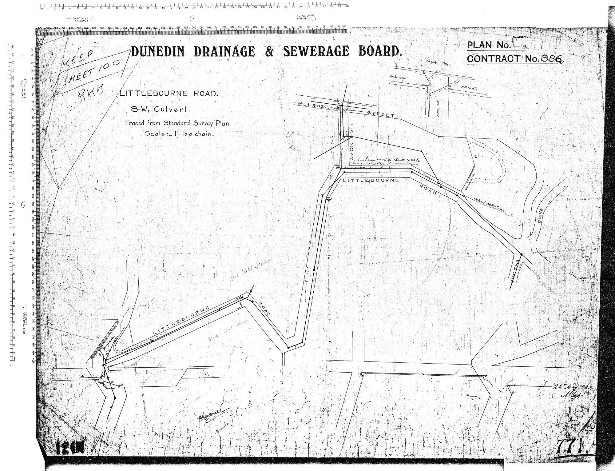 LITTLEBOURNE ROAD.  S-W CULVERT