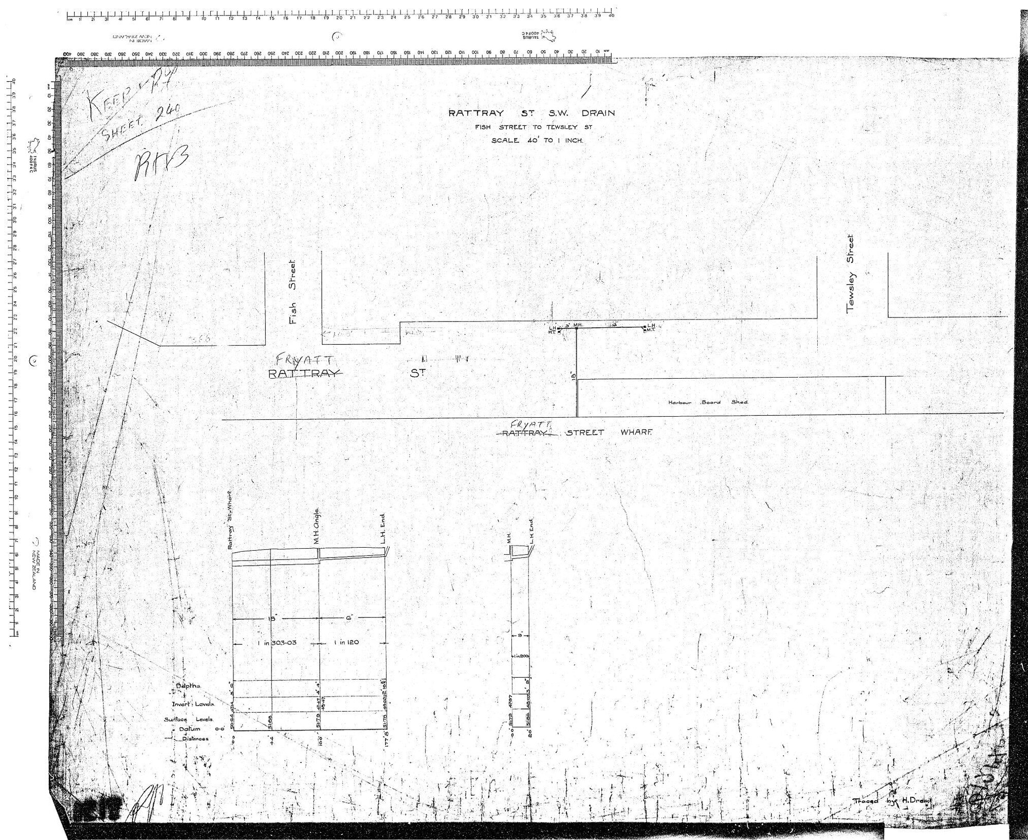 RATTRAY ST.  S.W. DRAIN  - FISH STREET TO TEWSLEY ST.