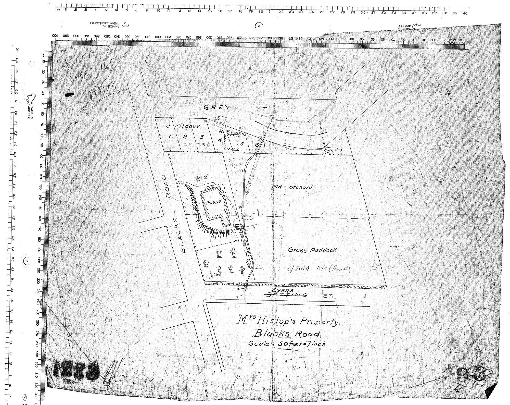 MRS HISLOP'S PROPERTY BLACKS ROAD
