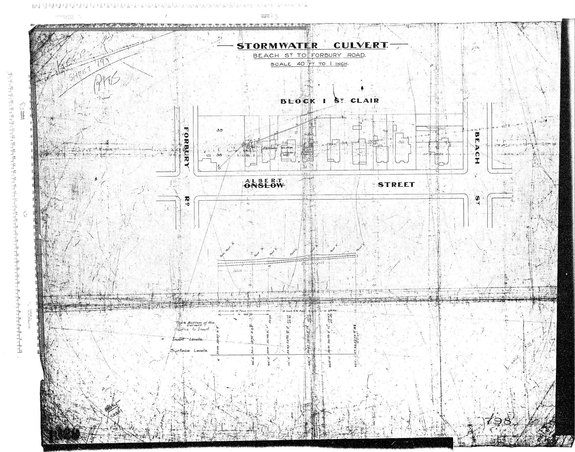 STORMWATER CULVERT - BEACH ST TO FORBURY ROAD