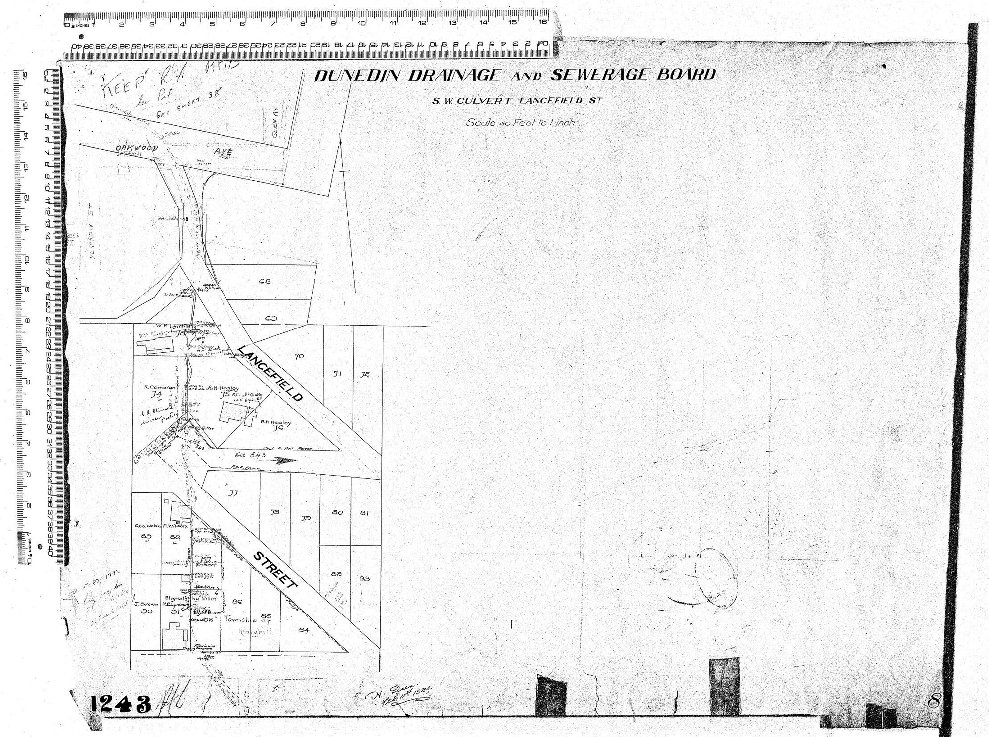 S.W. CULVERT LANCEFIELD ST
