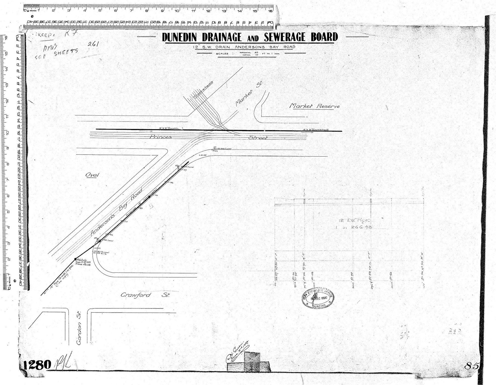 12" S.W. DRAIN ANDERSON'S BAY ROAD