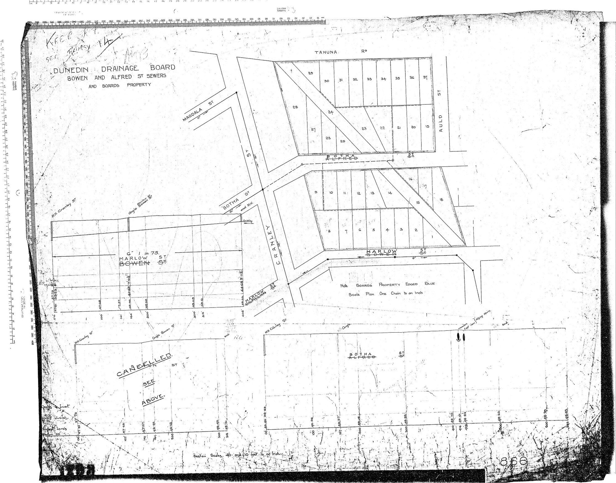 BOWEN &amp; ALFRED ST SEWERS AND BOARDS PROPERTY