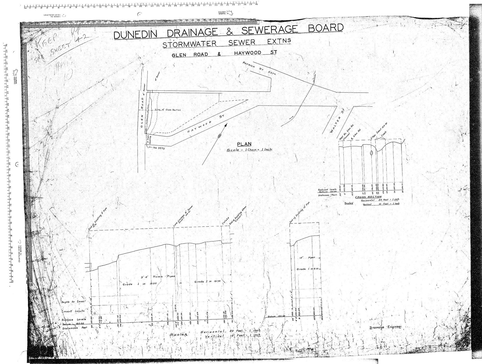 STORMWATER SEWER EXTN'S - GLEN ROAD &amp; HAYWOOD ST