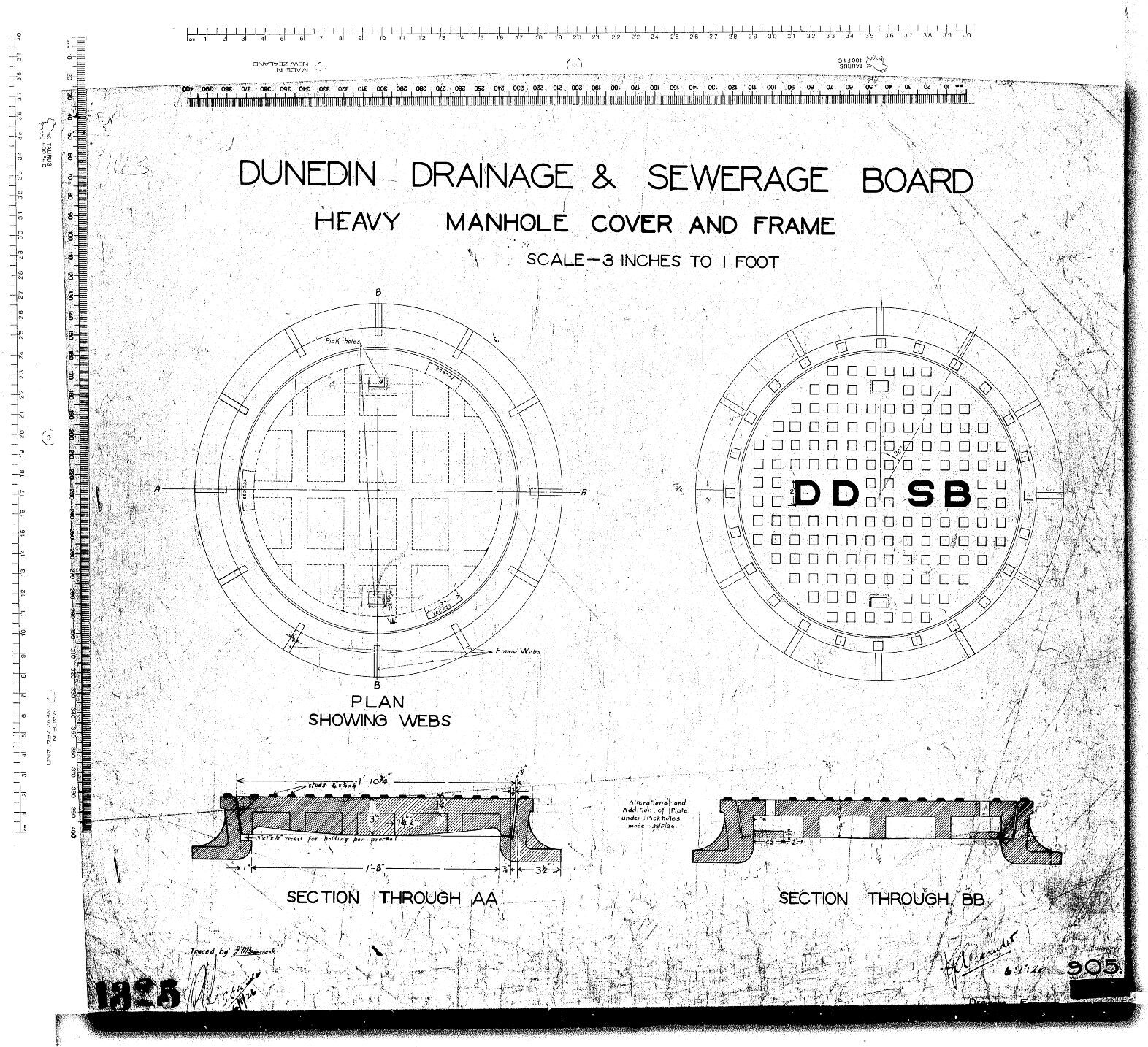 HEAVY MANHOLE COVER AND FRAME
