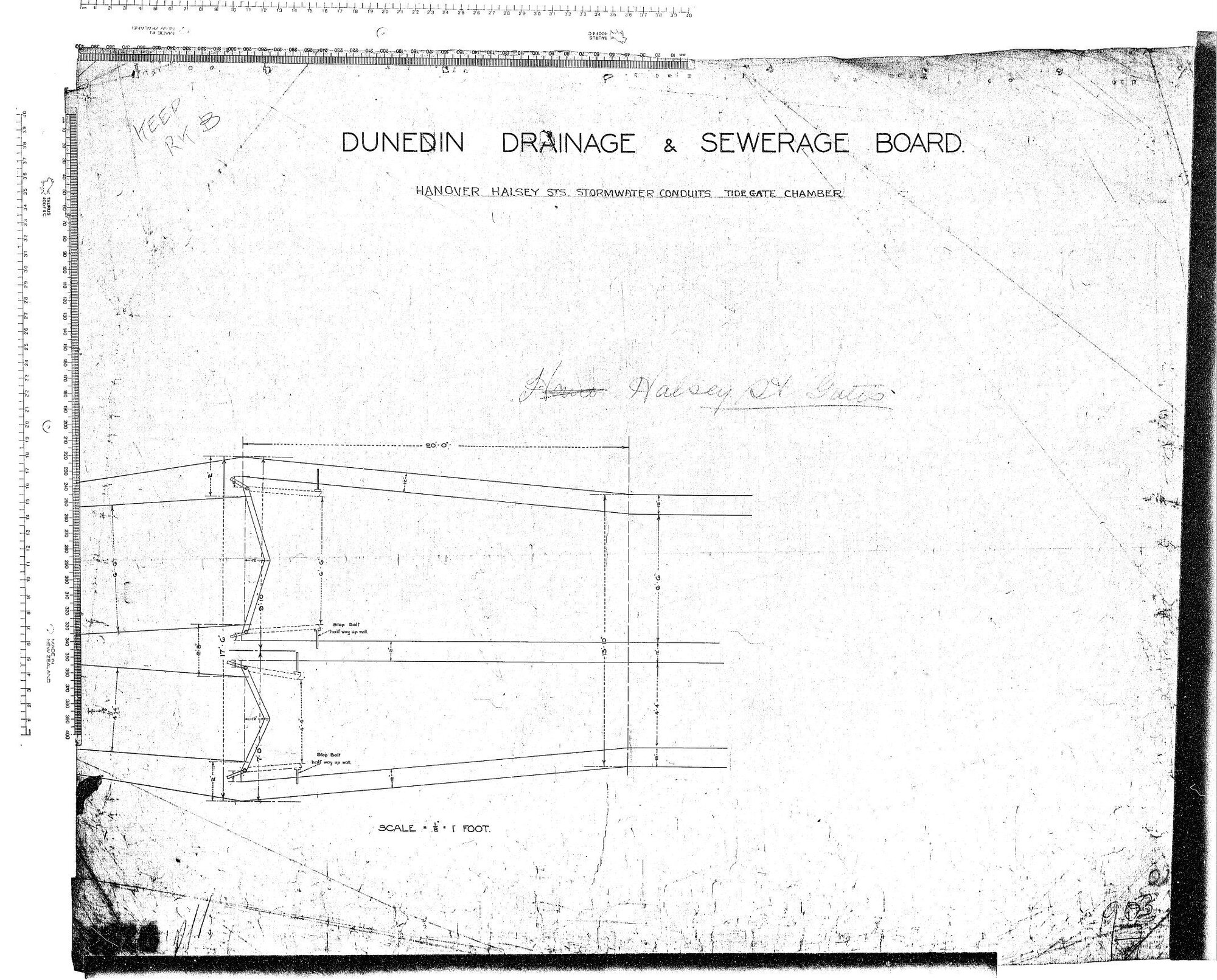 HANOVER HALSEY ST'S STORMWATER CONDUITS  TIDE GATE CHAMBER