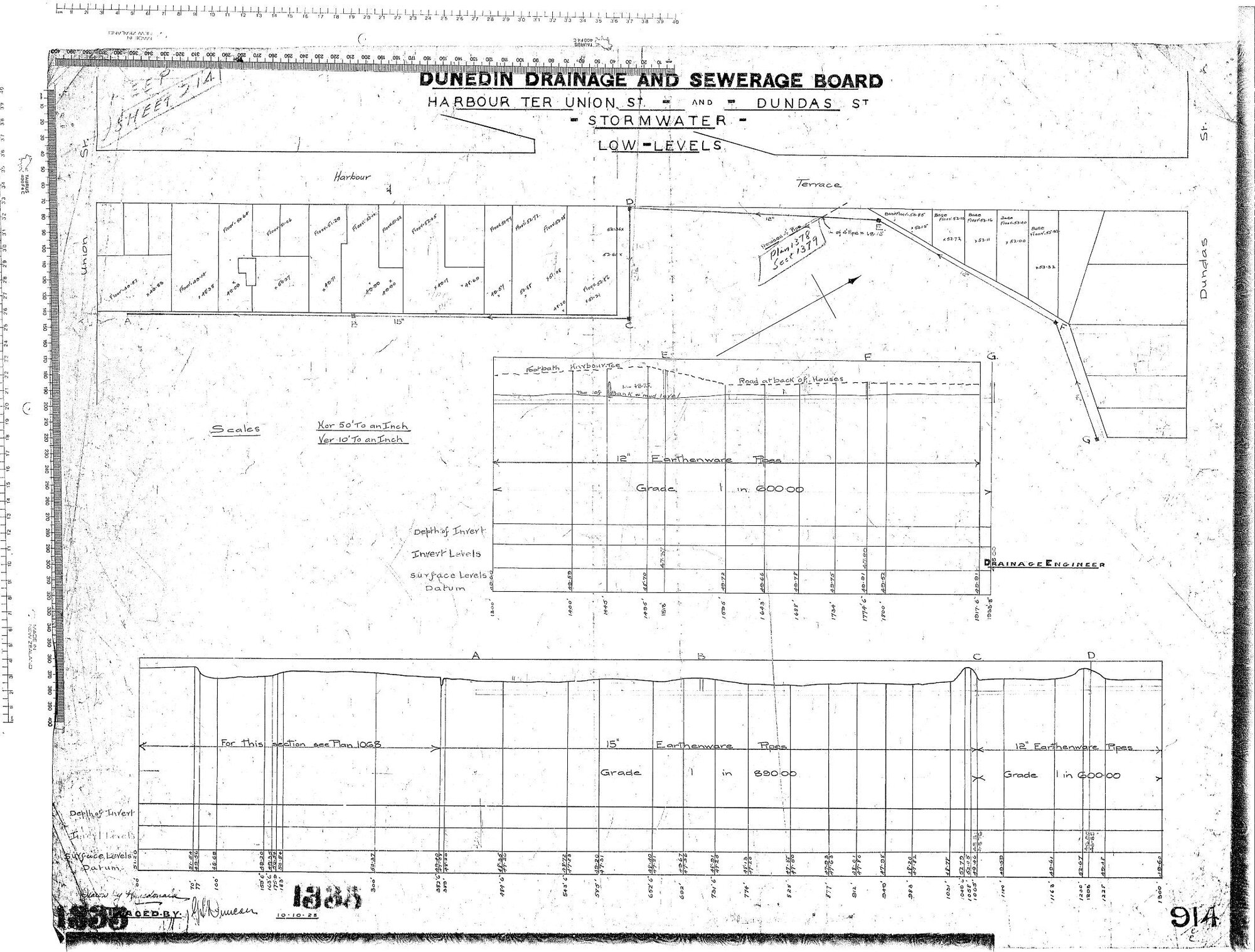 HARBOUR TER  UNION ST. - AND - DUNDAS ST - STORMWATER - LOW - LEVELS