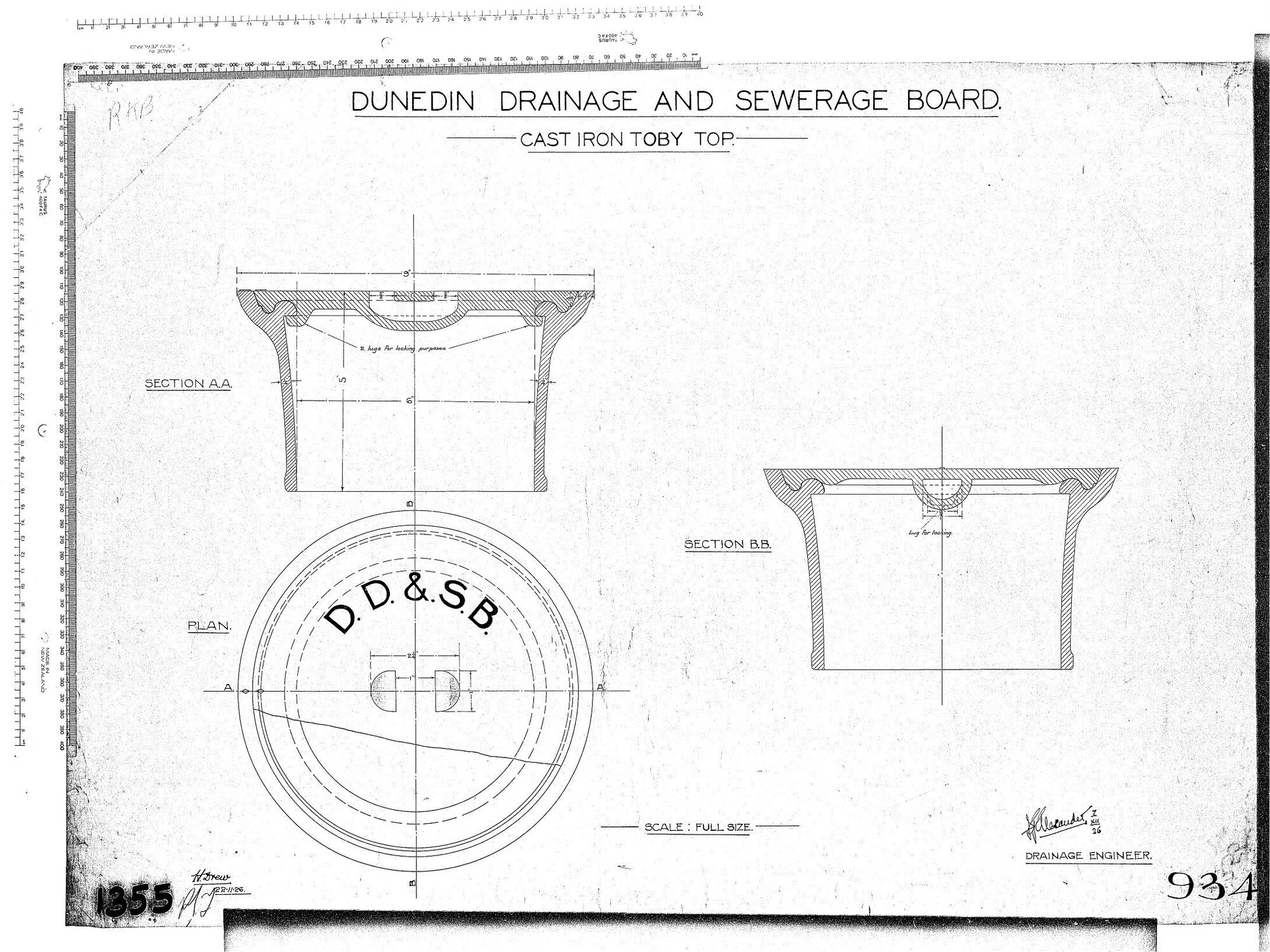 CAST IRON  TOBY TOP